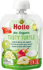 Bio Tasty Turtle - Pouchy Apfel & Birne mit Joghurt ab dem 8. Monat (85g)