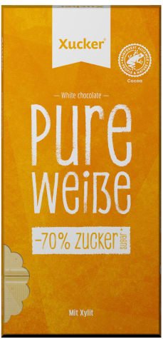 Weiße Xylit-Schokolade mit 35 % Kakao (80g)