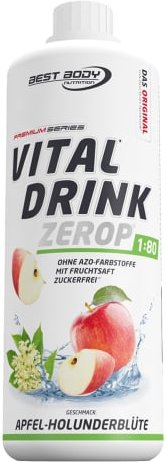 Vital Drink Konzentrat - 1000ml - Apfel-Holunderblüte