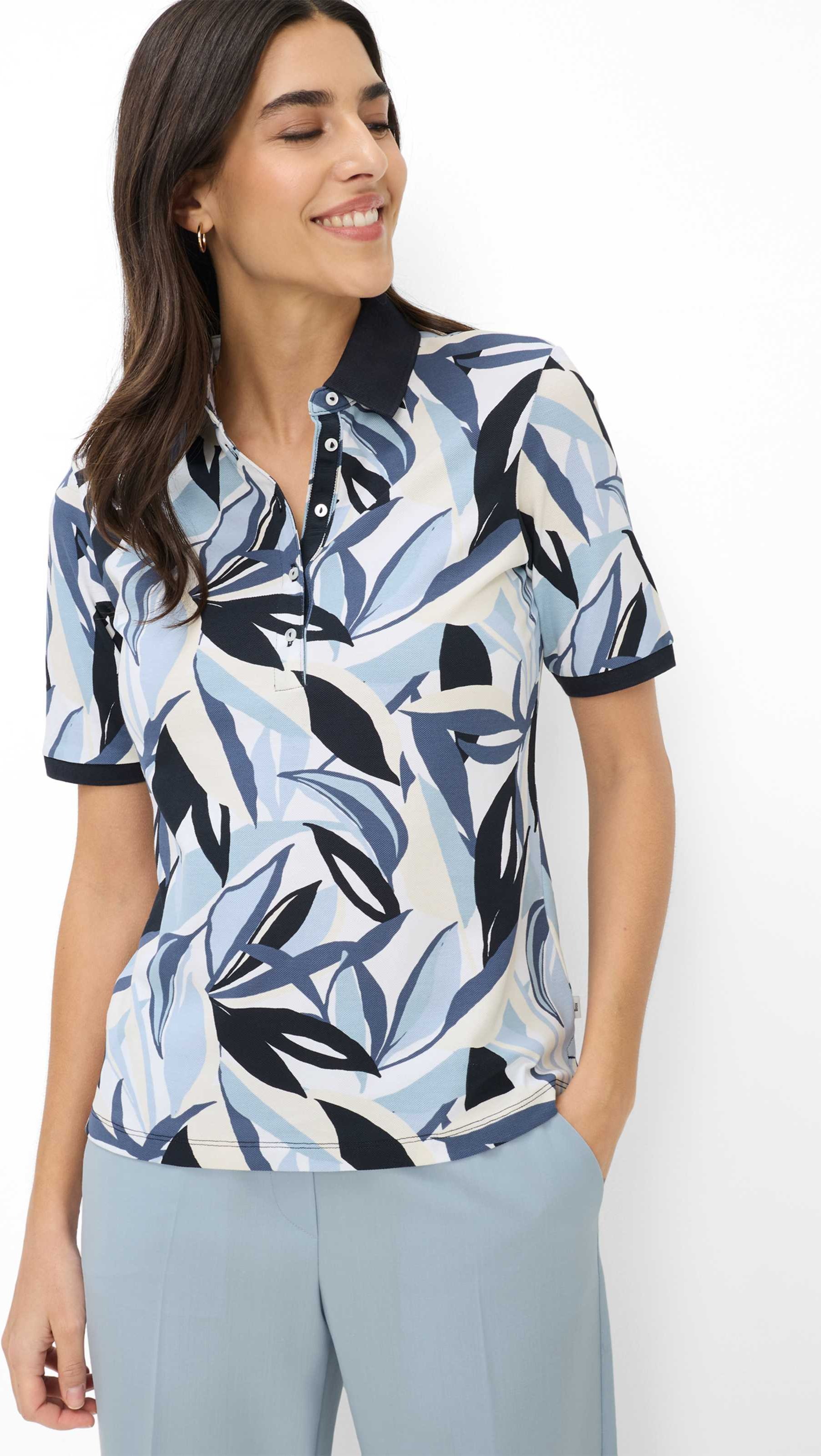 Brax Damen Polo Style CLEO S navy, dunkelblau, Gr. 34