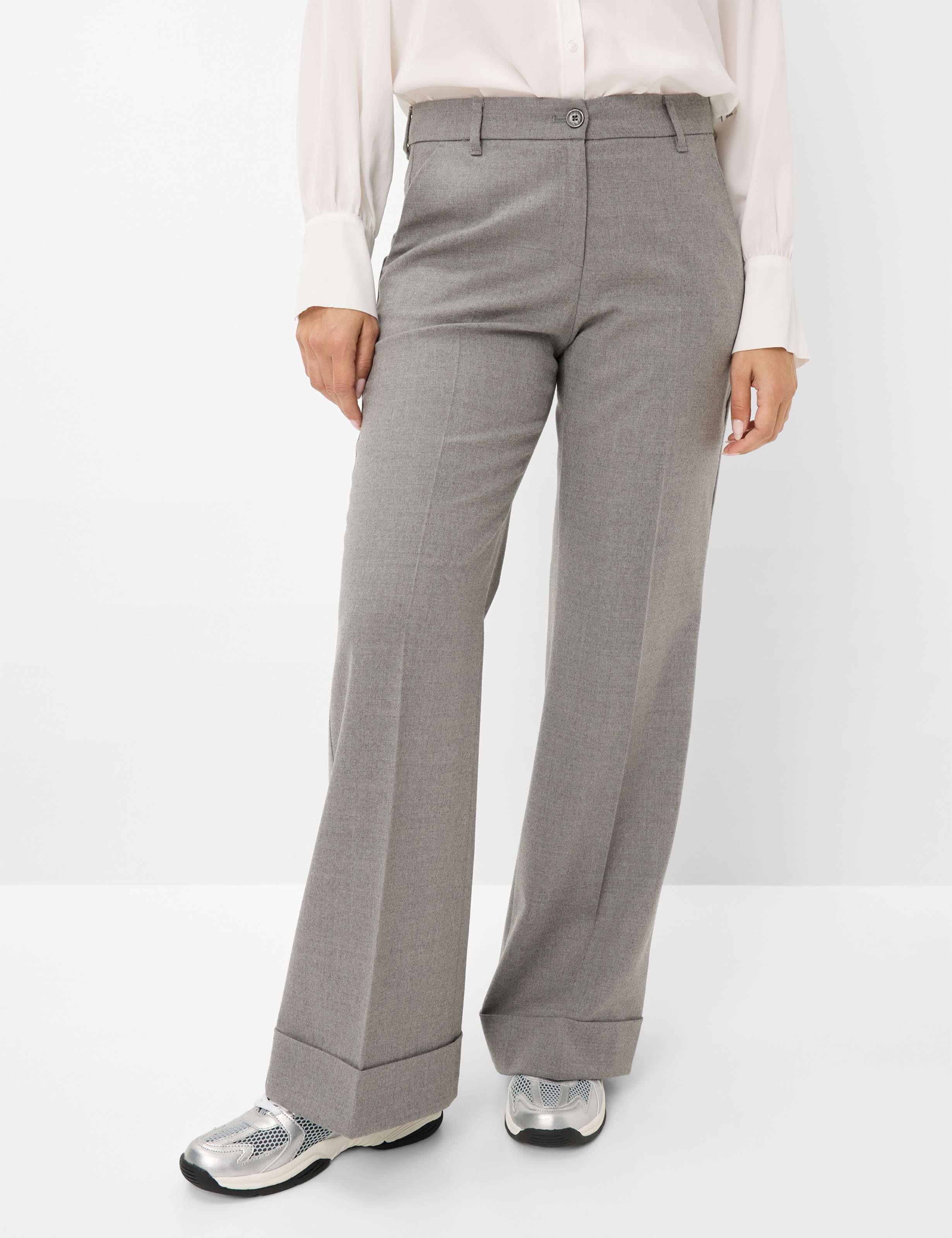 Thumbnail - Brax Damen Palazzohose Style MAINE SMOKE GREY, grau, Gr. 34K
