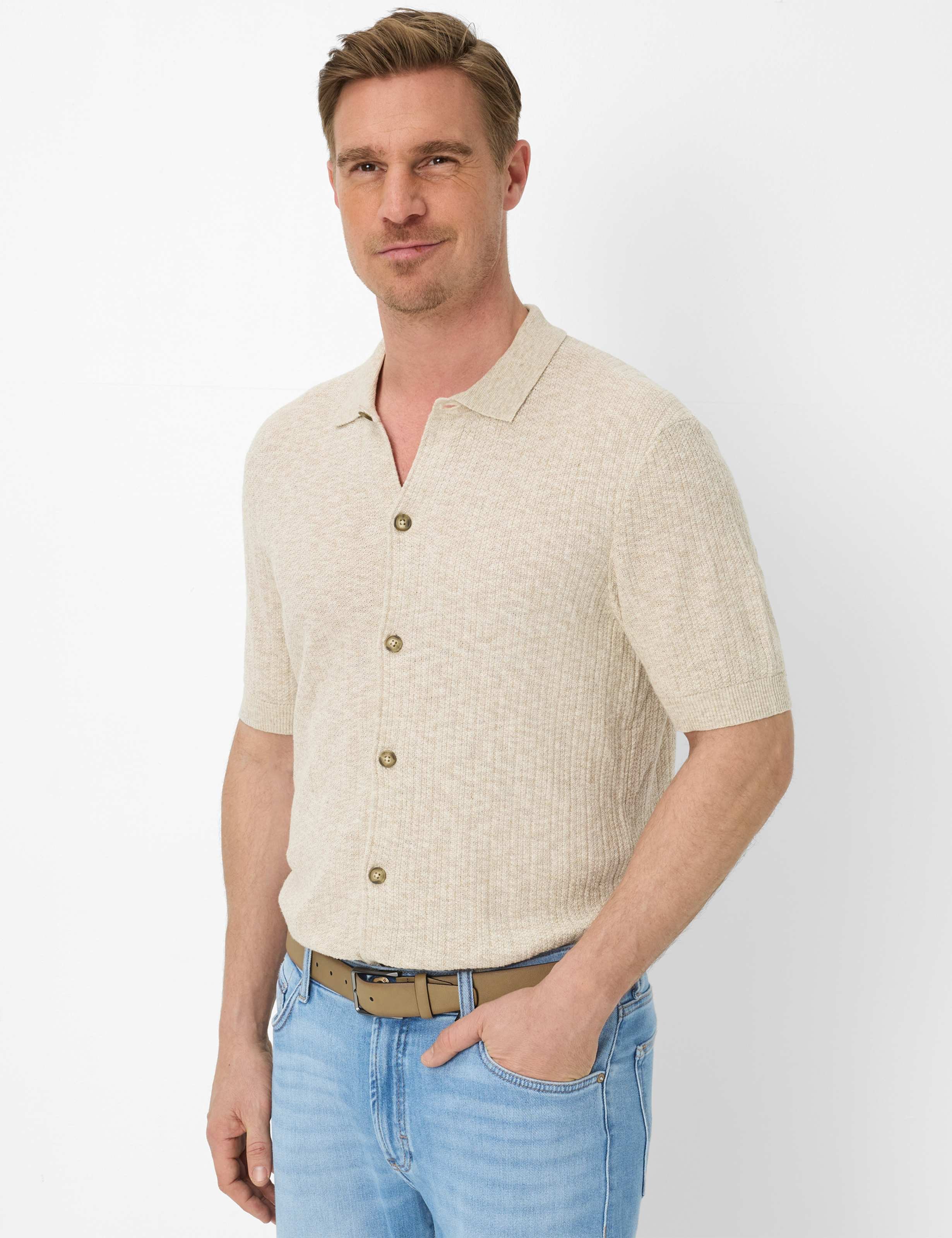 Brax Herren Style JIMMY beach, Beige, Gr. M