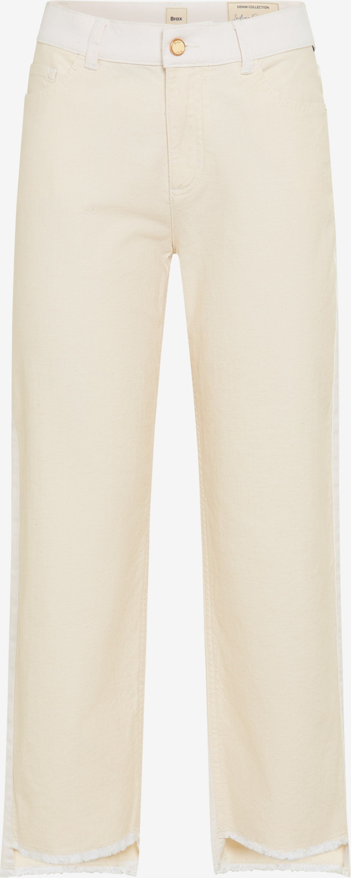 Brax Damen Five-Pocket-Hose Style MADISON S SOFT ECRU, denim cremeweiß, Gr. 42K