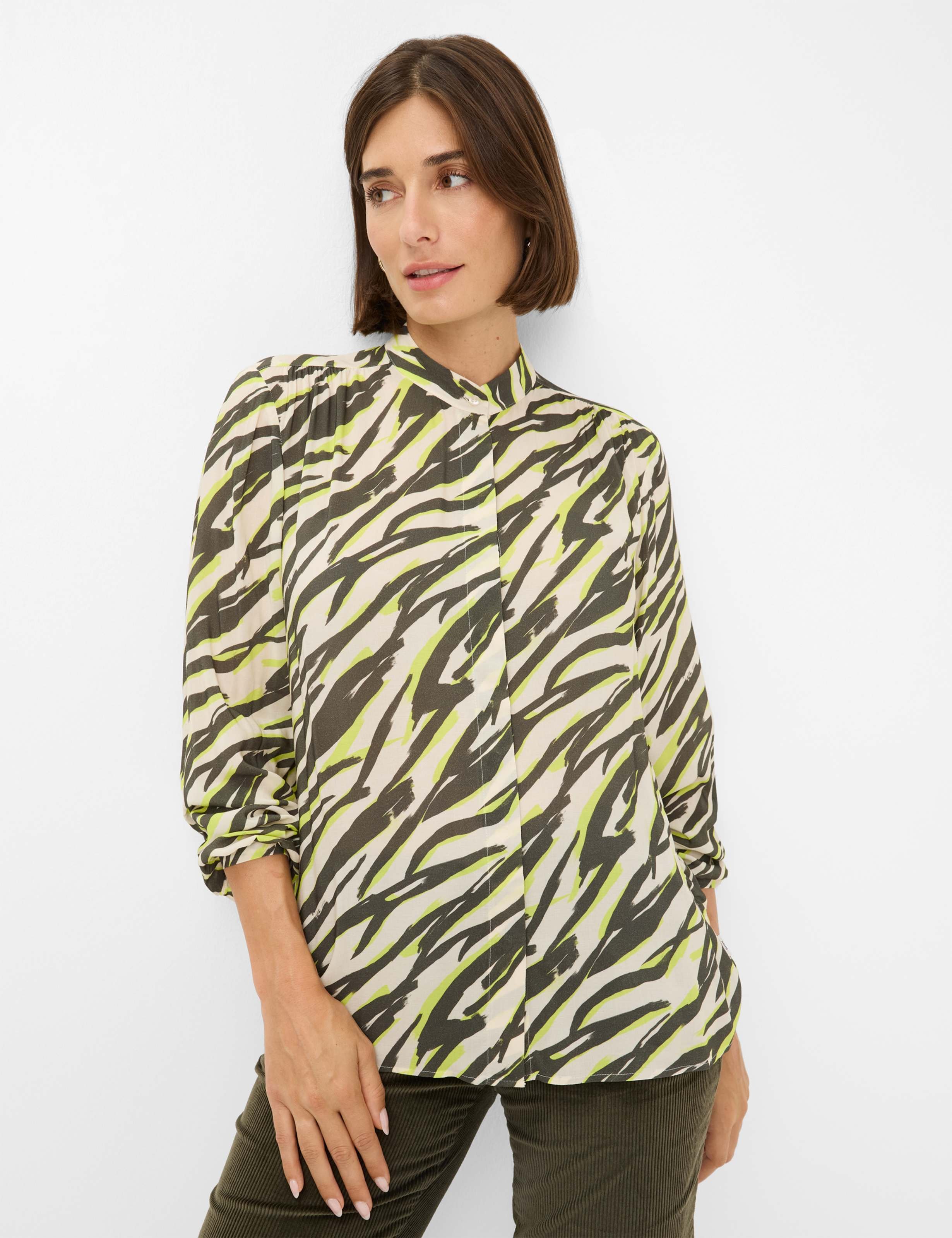 Thumbnail - Brax Damen Bluse Style VIVI lemon grass, grün, Gr. 34