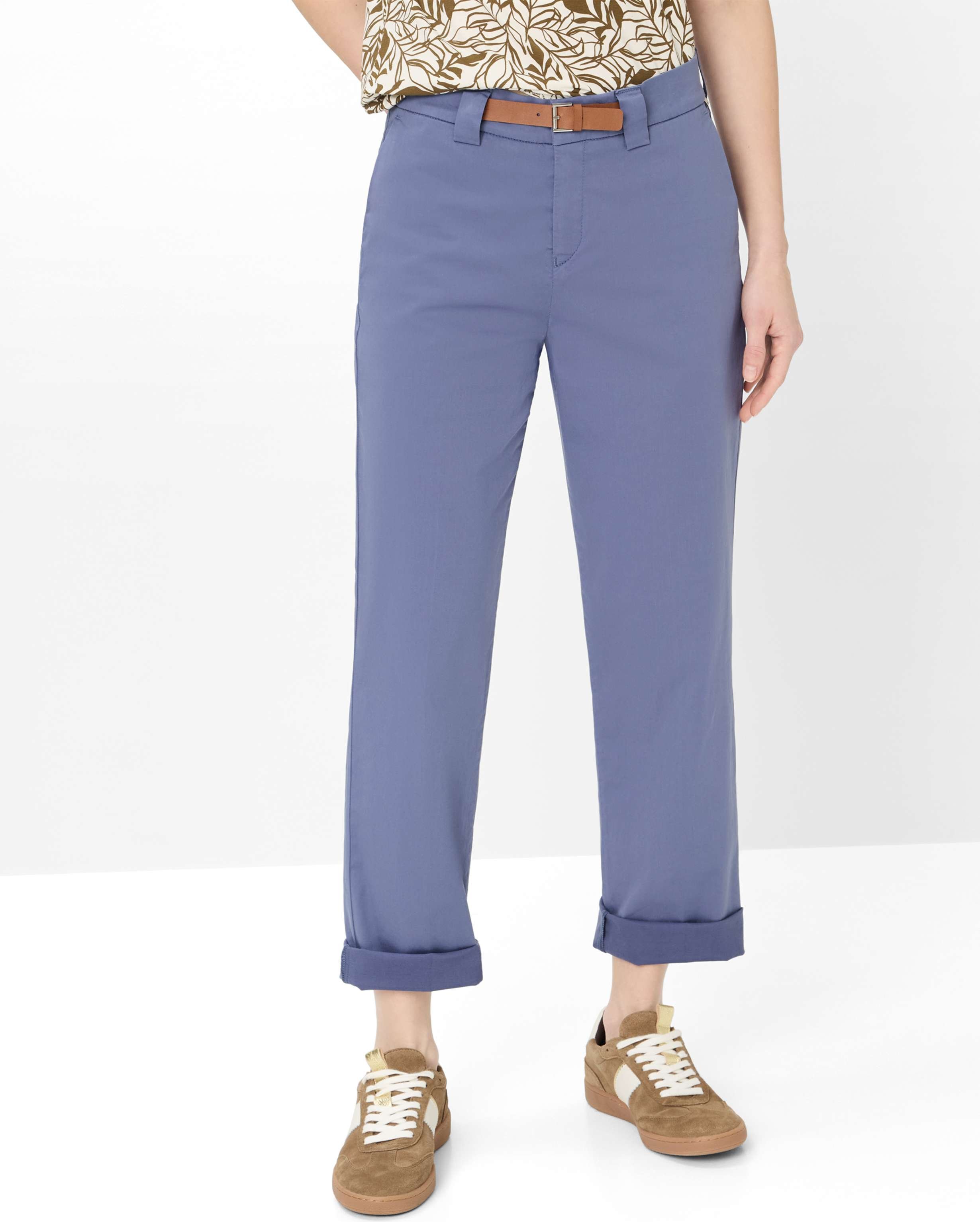 Brax Damen Flatfronthose Style MADISON INDIGO MOOD, Blau, Gr. 40