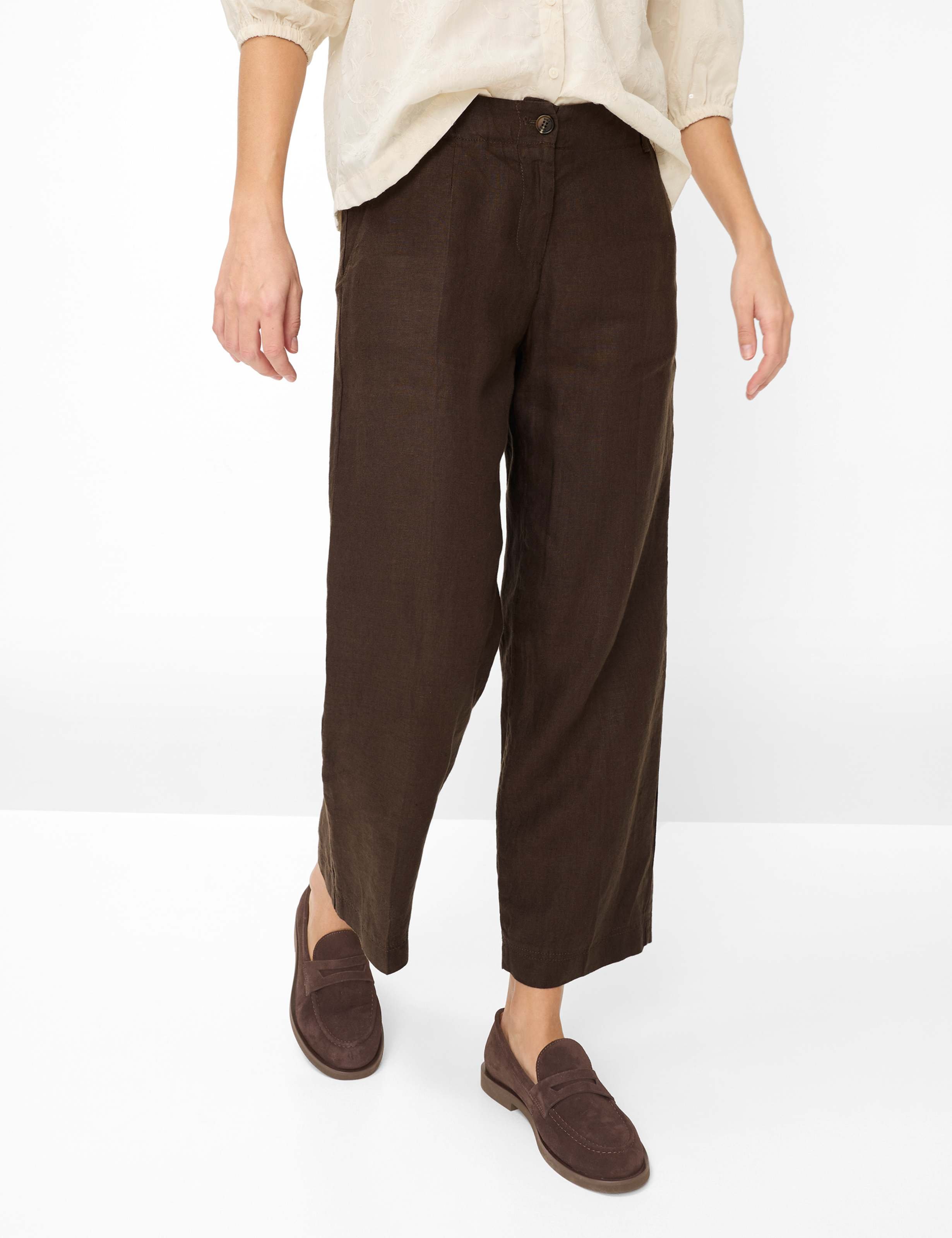 Brax Damen Culotte Style MAINE S COFFEE, dunkelbraun, Gr. 46K