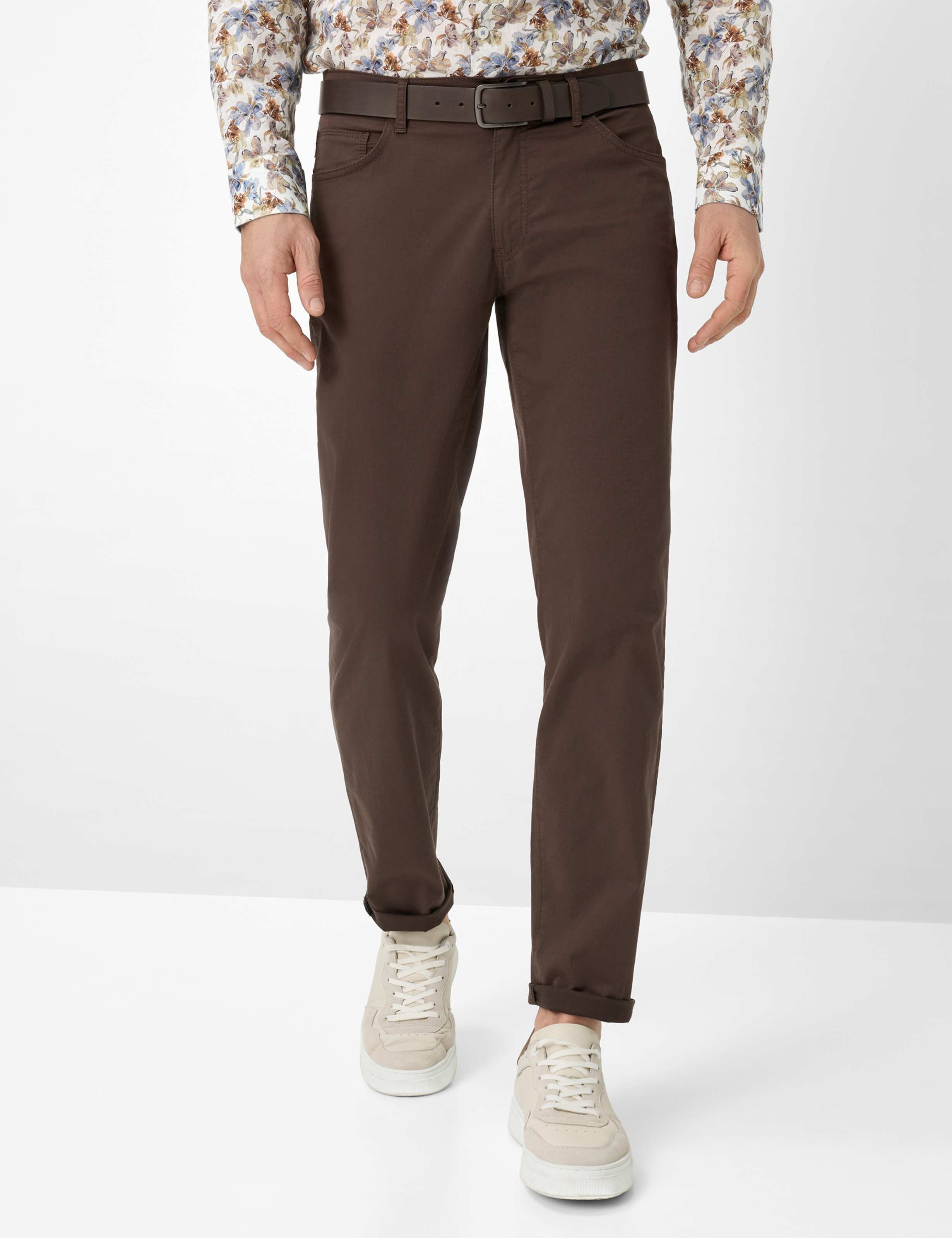 Brax Herren Five-Pocket-Hose Style CADIZ CHOCOLATE, dunkelbraun, Gr. 42/34