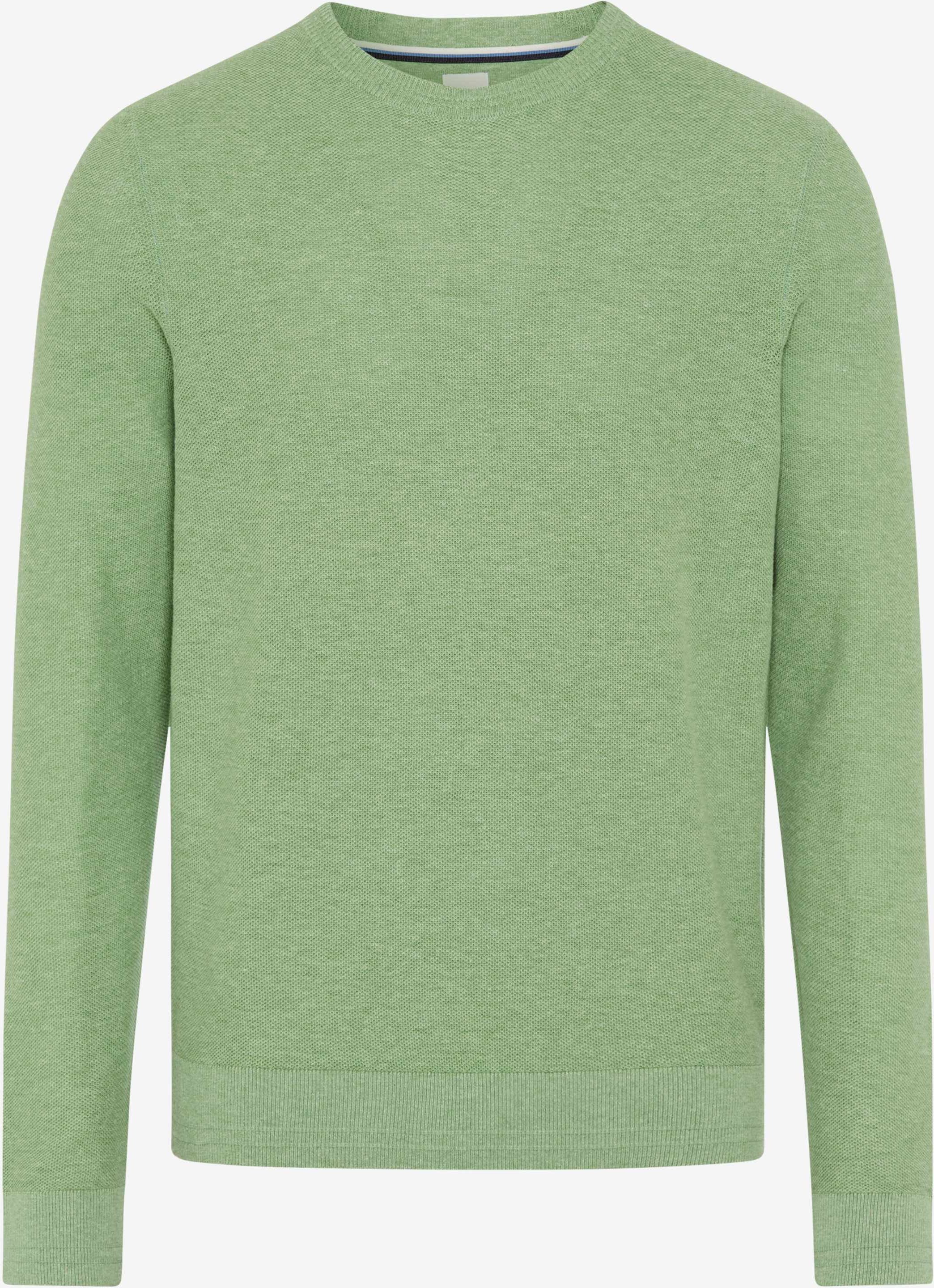 Brax Herren Strickpullover Style RICK herb, grün, Gr. 4XL