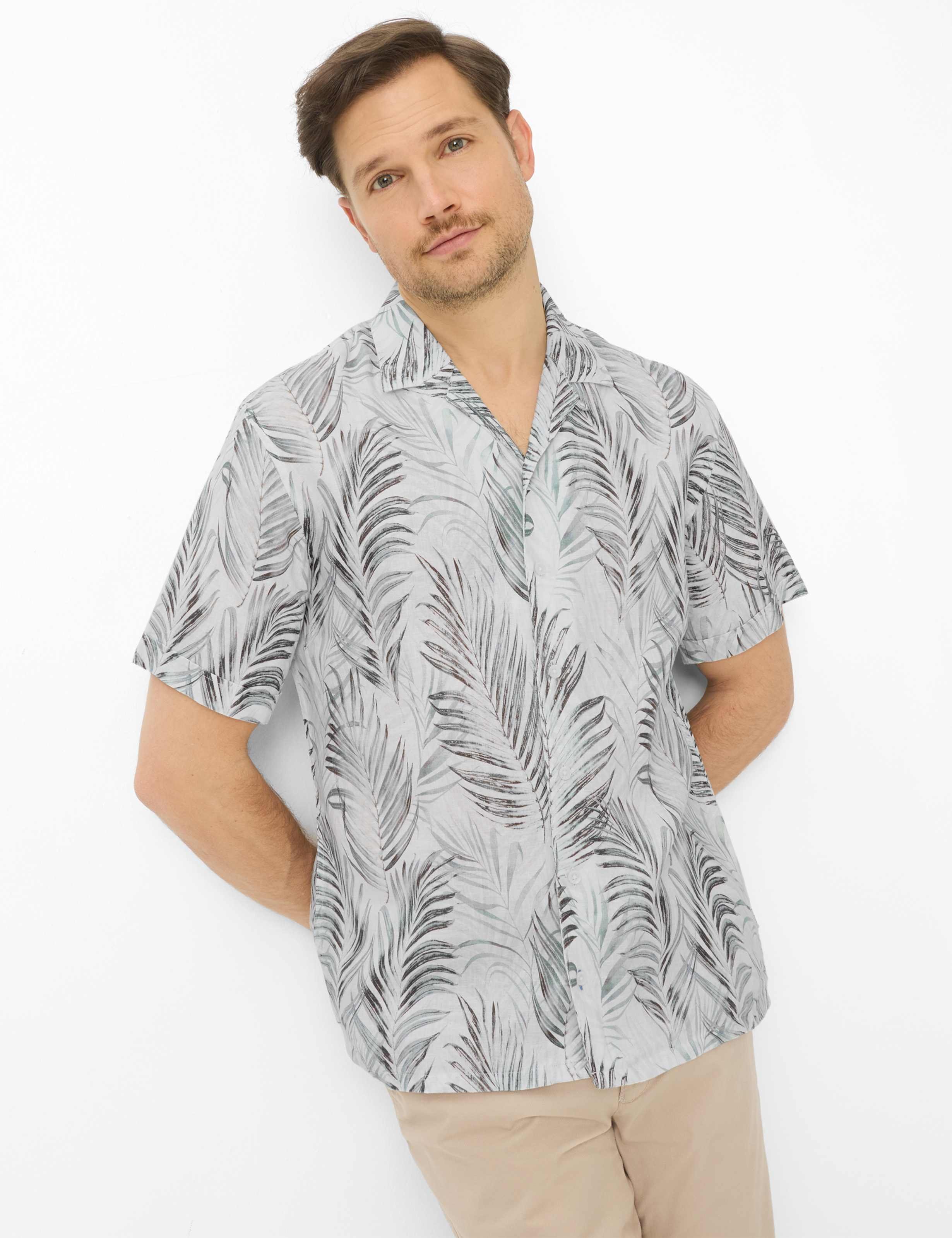 Brax Herren Hemd Style LEO thyme, grün, Gr. XL