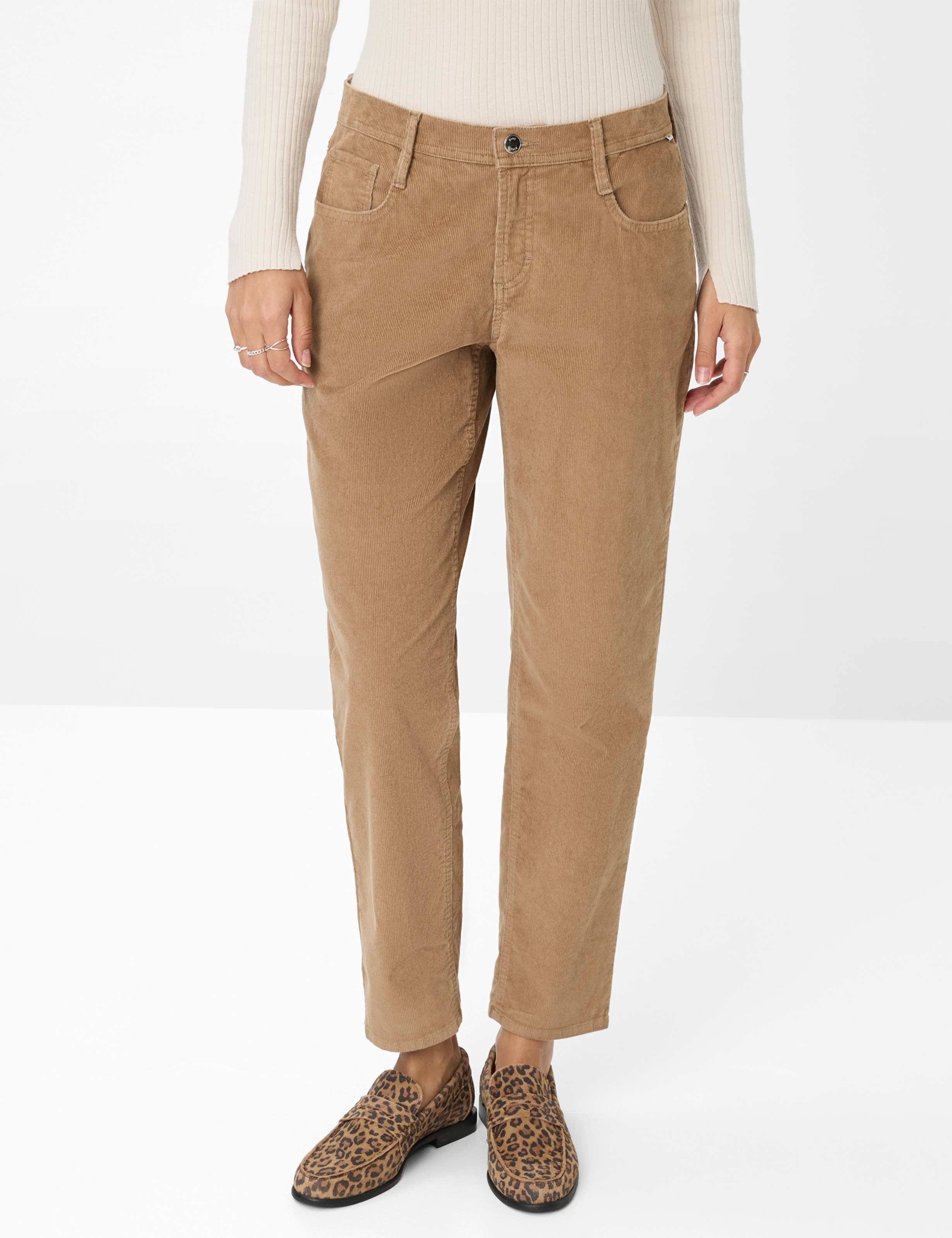 Thumbnail - Brax Damen Cordhose Style MILEY S WALNUT, Beige, Gr. 42K