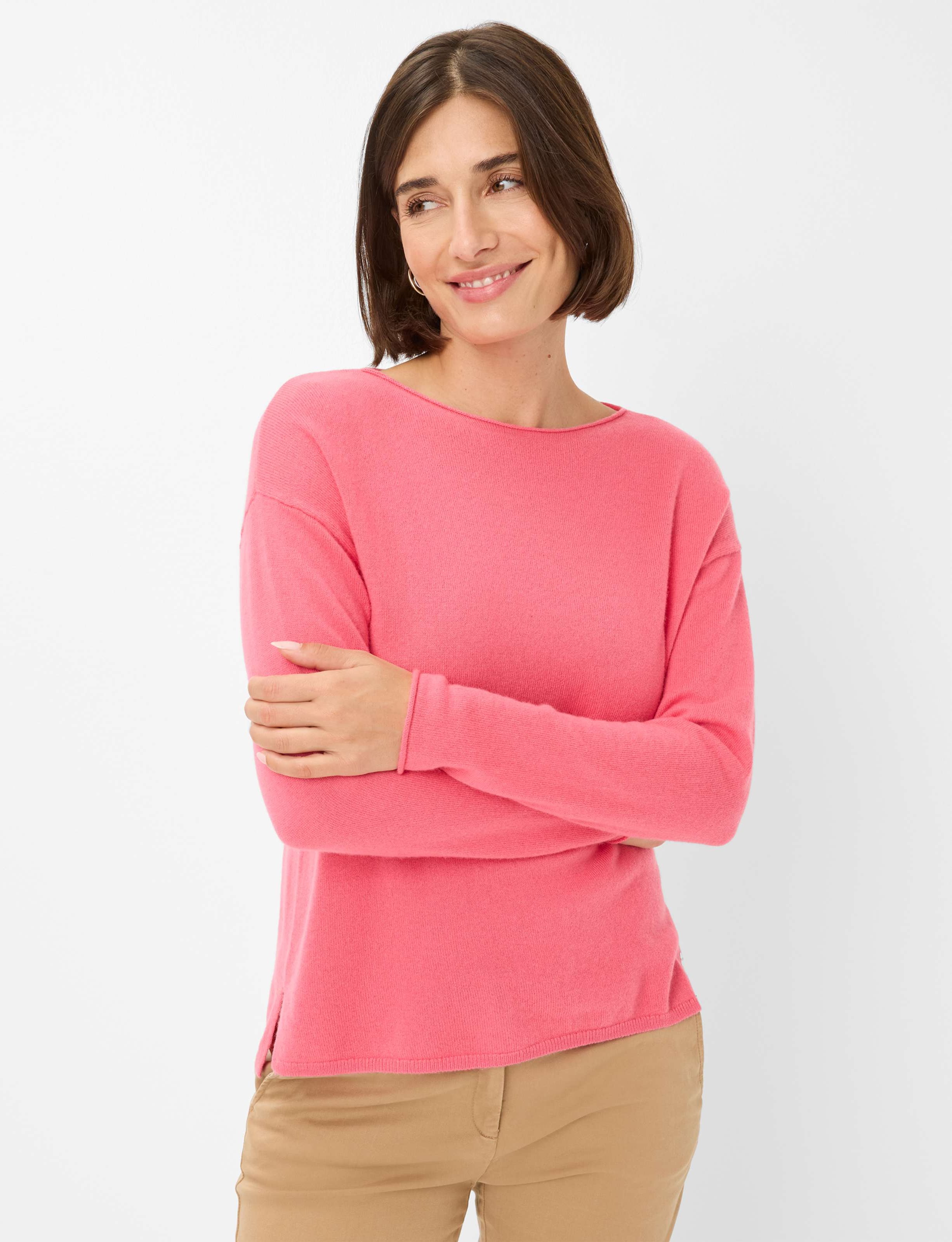 Thumbnail - Brax Damen Strickpullover Style LIZ raspberry sorbet, Rosa, Gr. 46