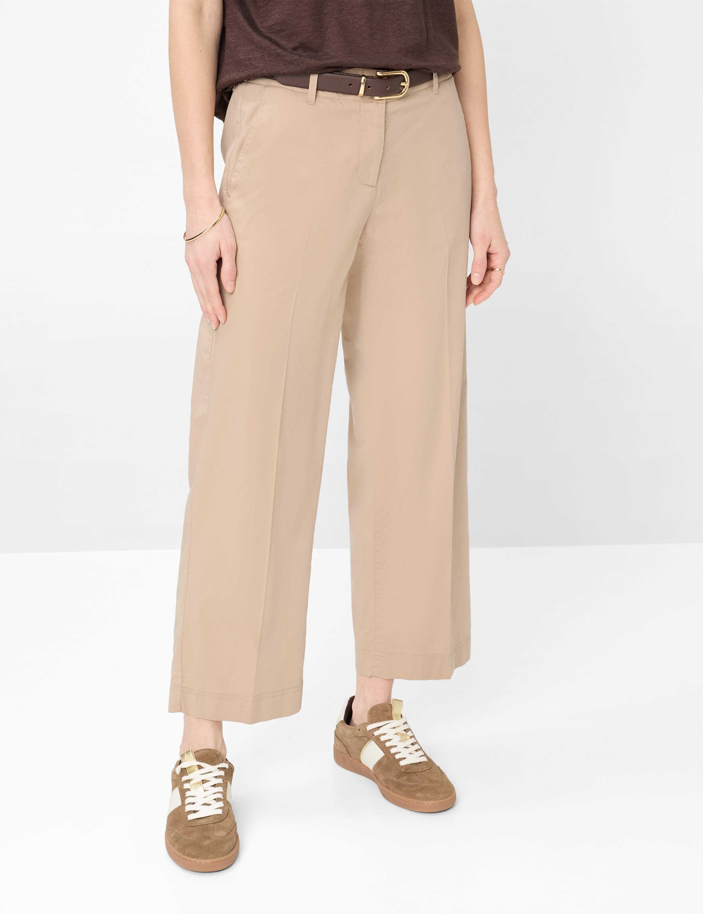 Brax Damen Culotte Style MAINE S ALMOND, Beige, Gr. 42