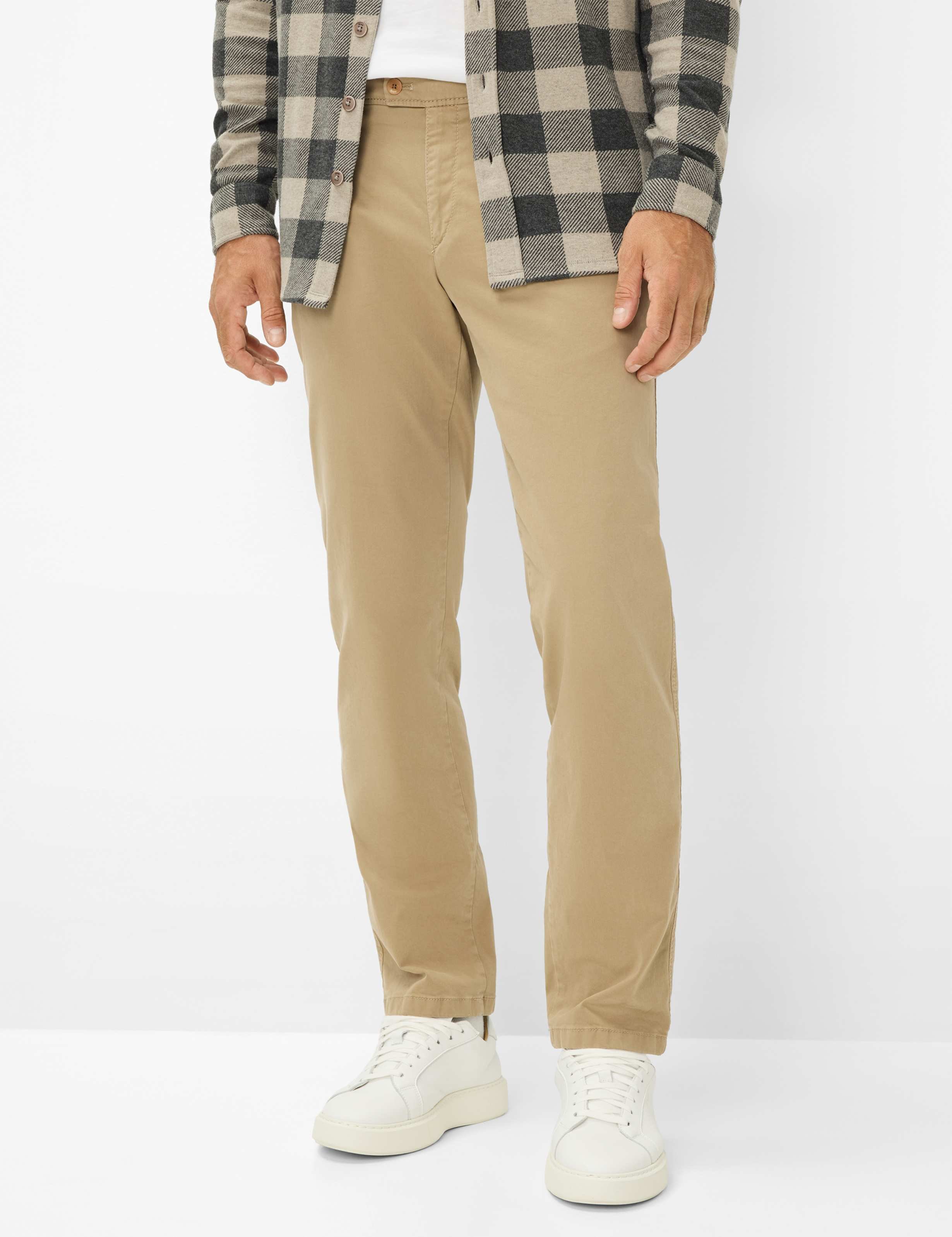 Thumbnail - Brax Herren Flatfronthose Style EVANS CAMEL, Beige, Gr. 102