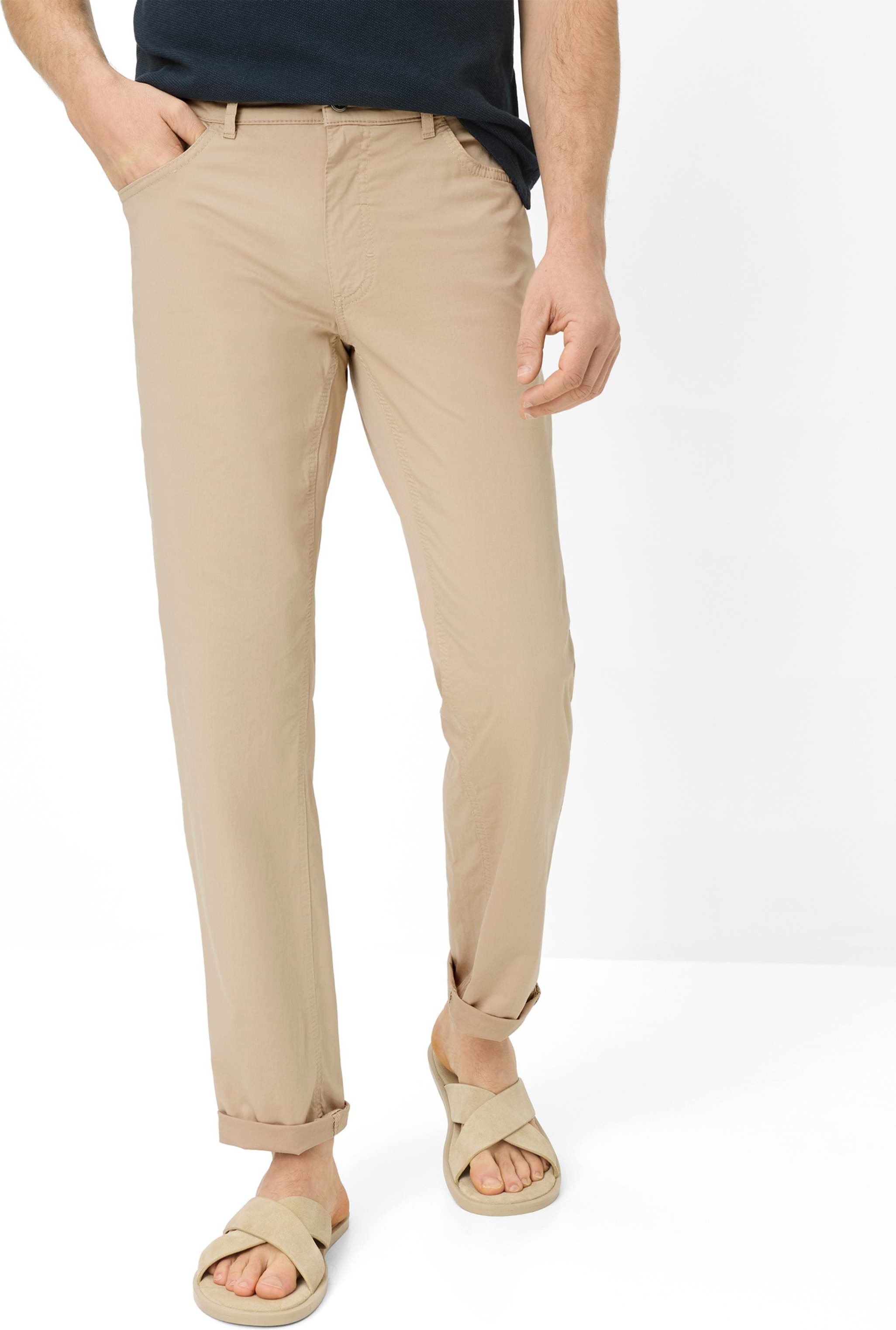 Brax Herren Hose Style COOPER BEACH, hellbraun, Gr. 38/30