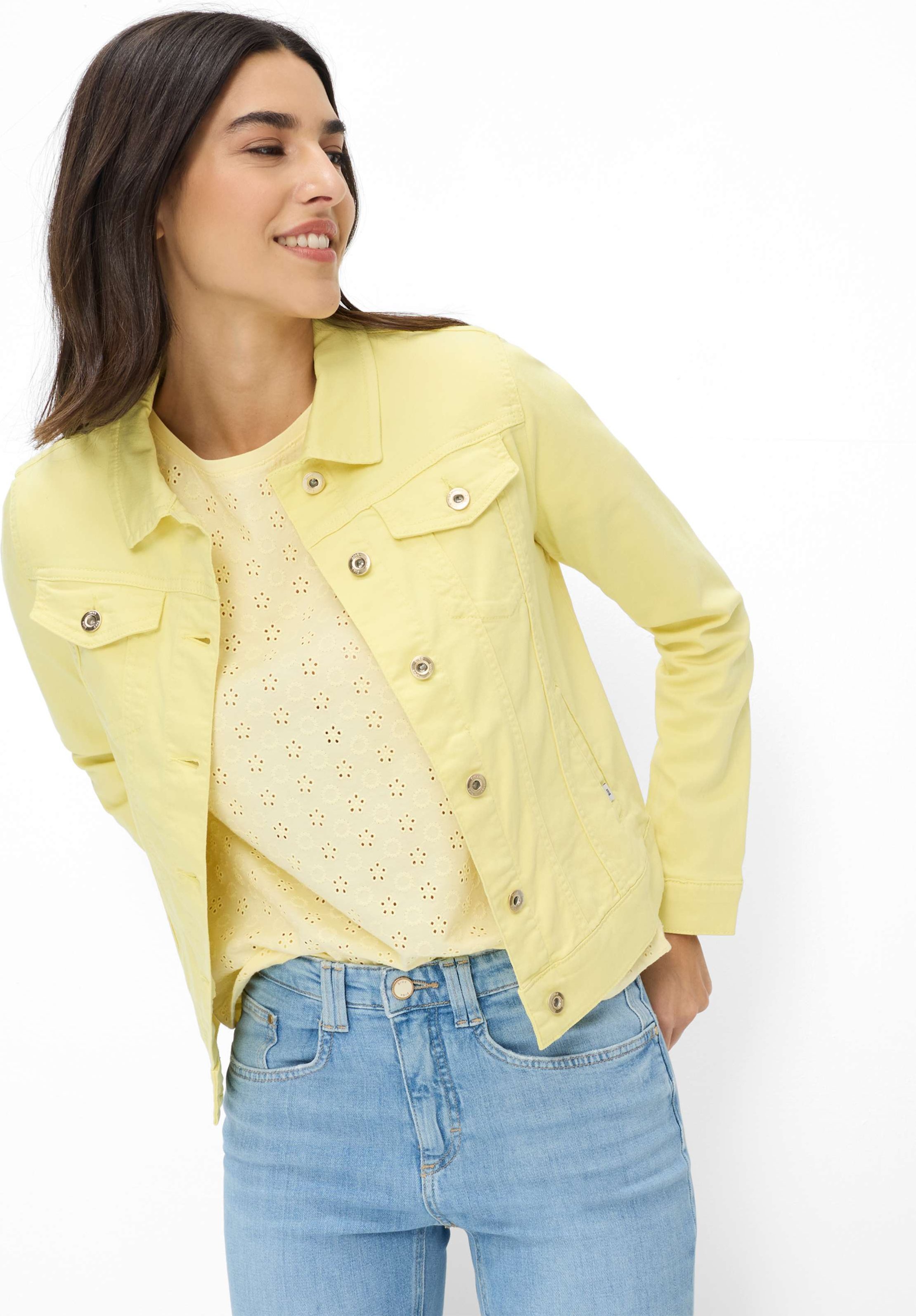 Brax Damen Jeans Style MIAMI buttercup, denim gelb, Gr. 46