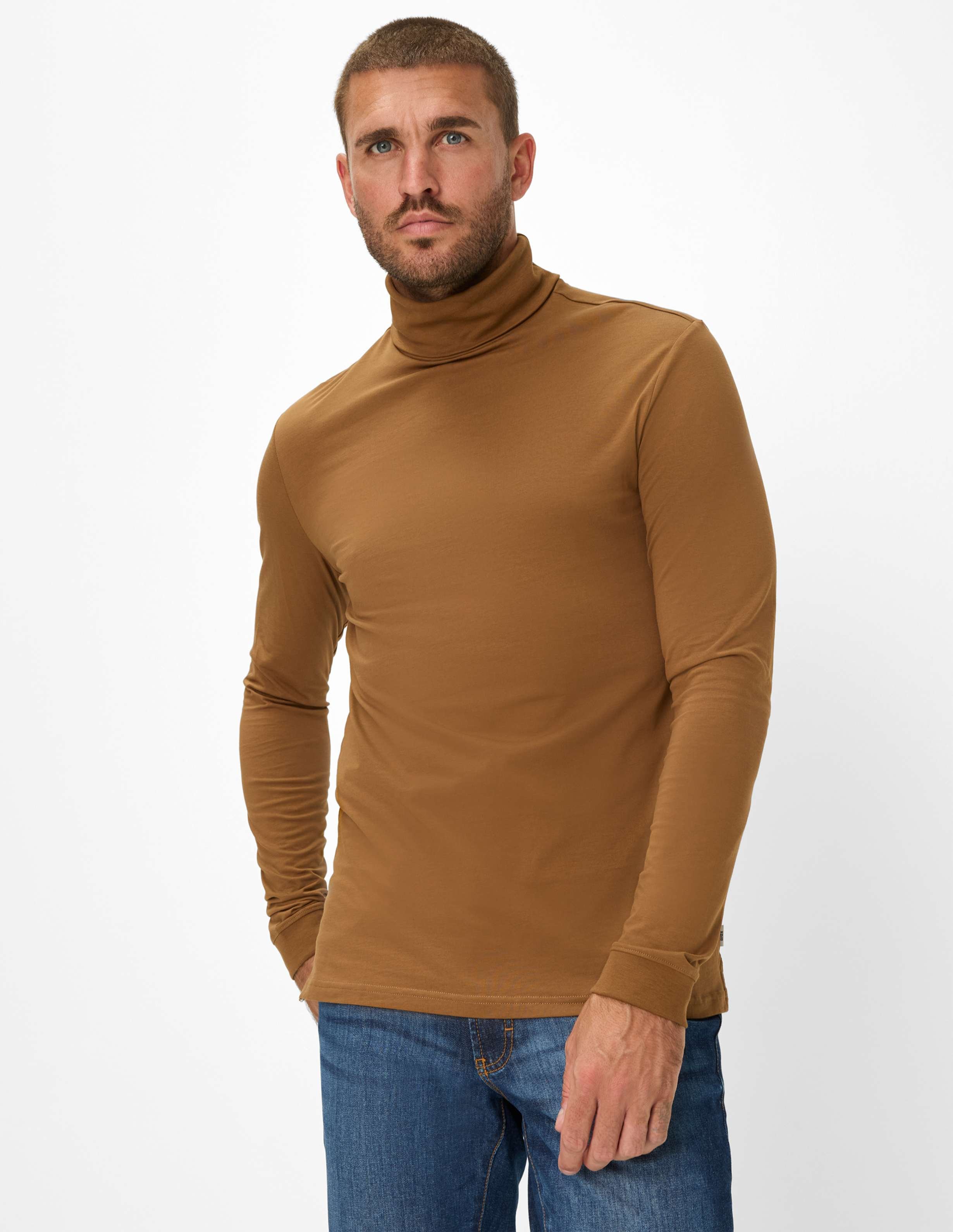 Thumbnail - Brax Herren Shirt Style BENNO toffee, braun, Gr. S