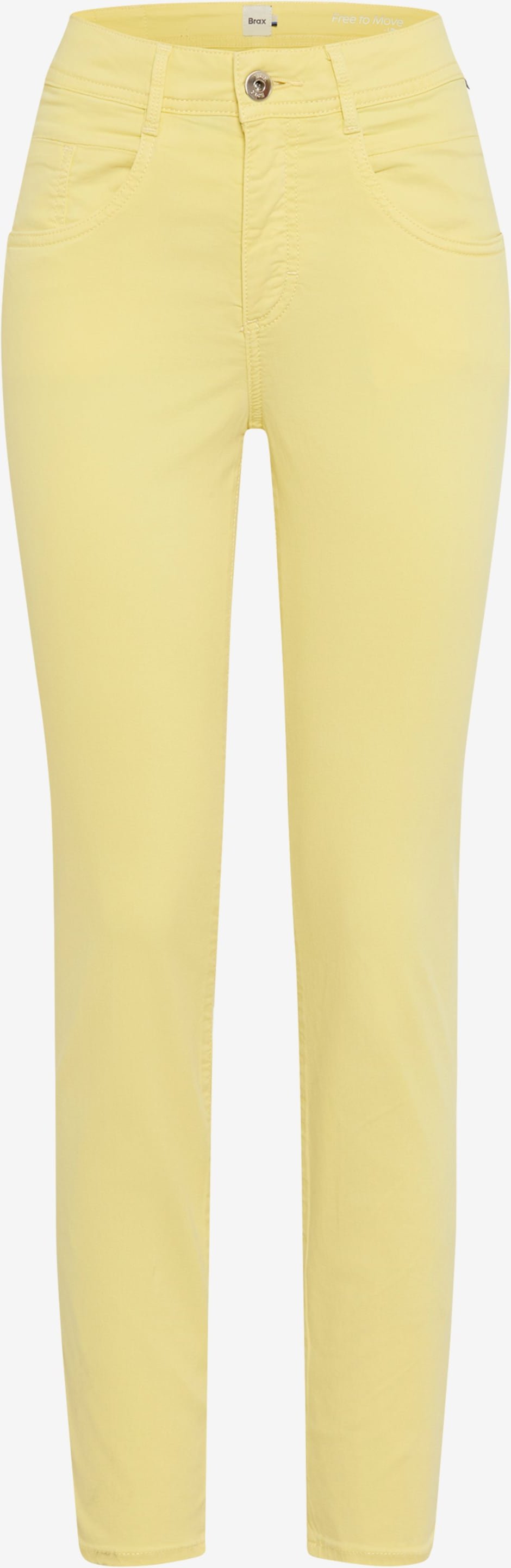 Brax Damen Röhrenjeans Style SHAKIRA S BUTTERCUP, denim hellgelb, Gr. 40