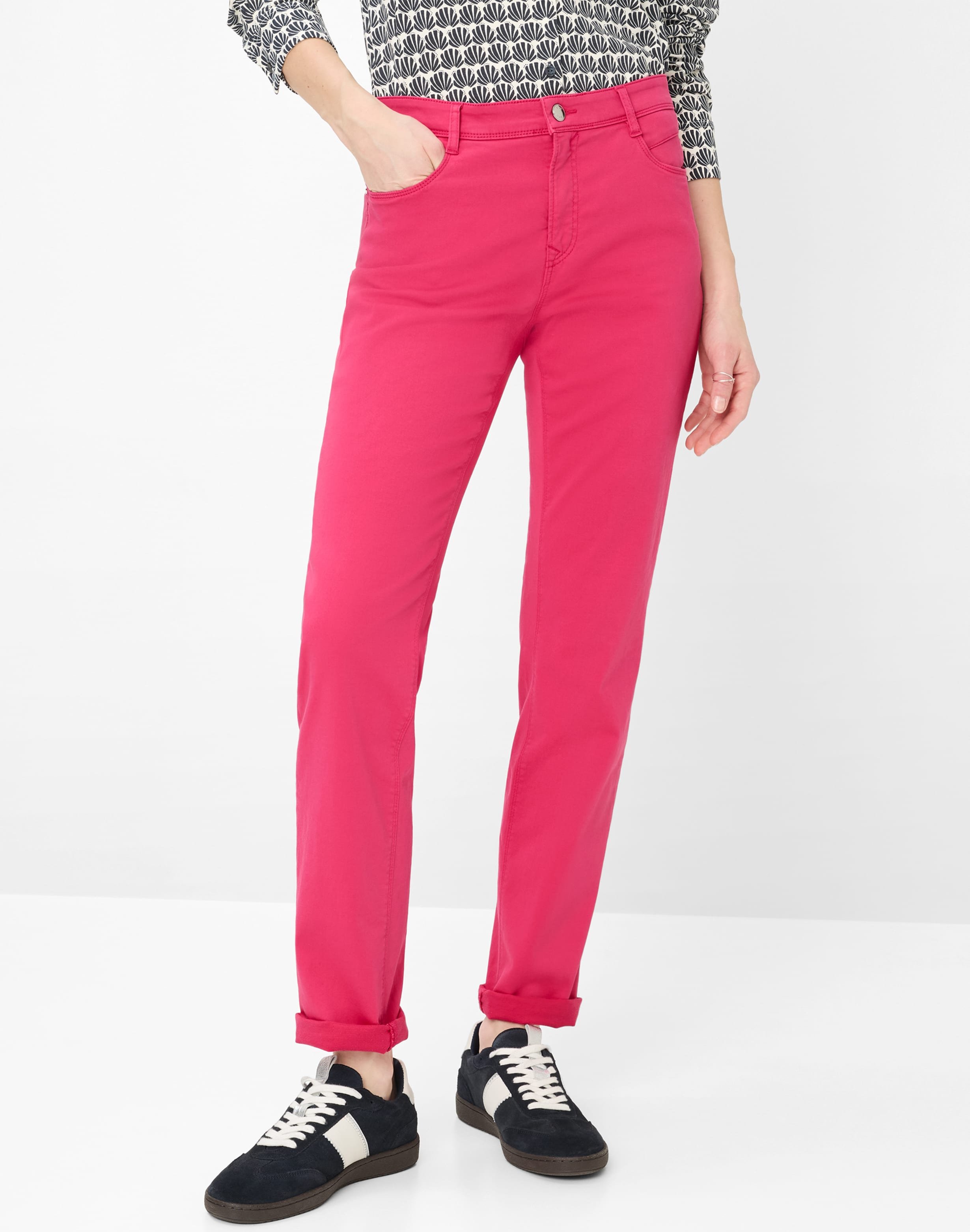 Brax Damen Five-Pocket-Hose Style CAROLA RASPBERRY SORBET, Rosa, Gr. 36