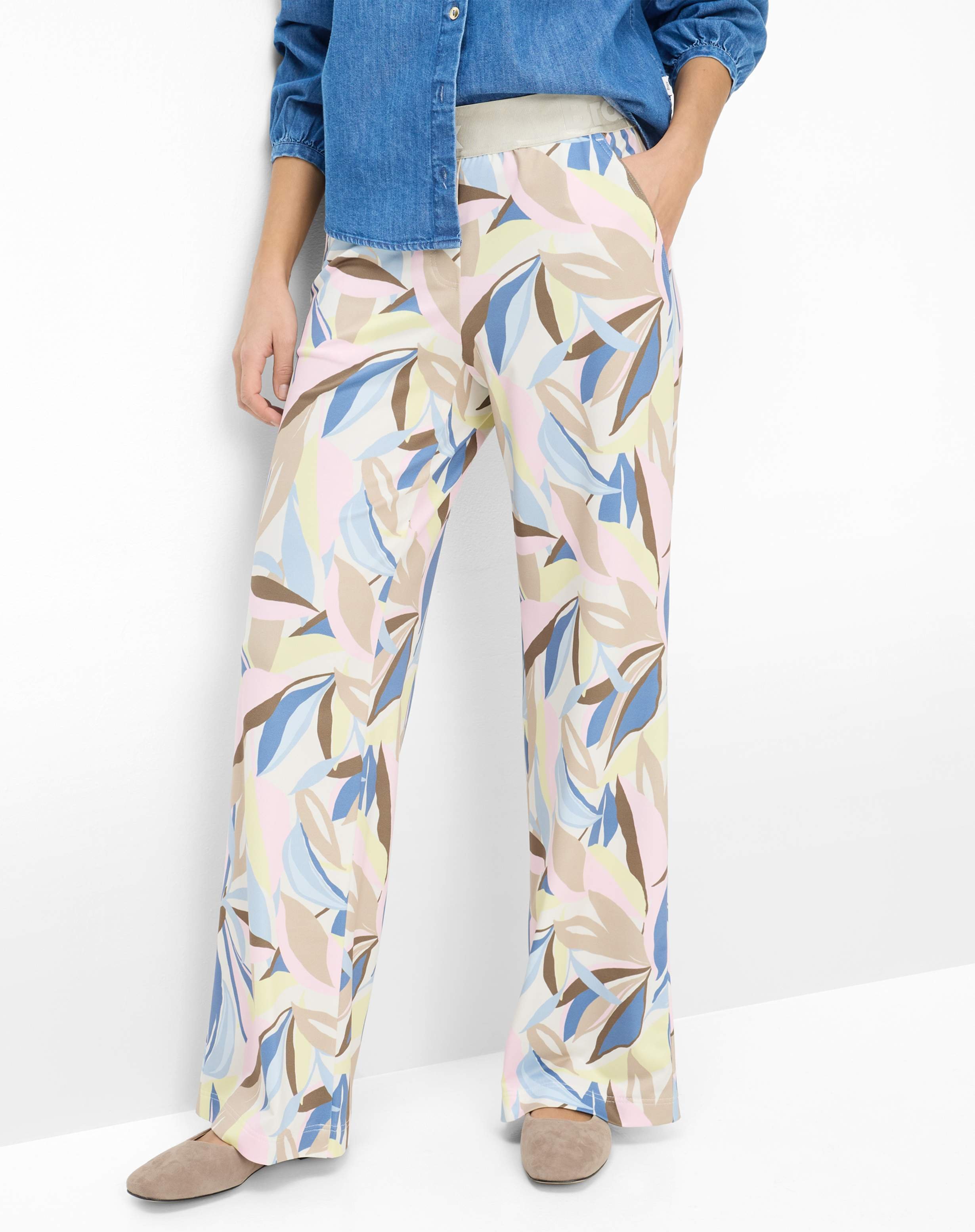 Brax Damen Palazzohose Style MAINE DUSTY ROSE, Rosa, Gr. 46