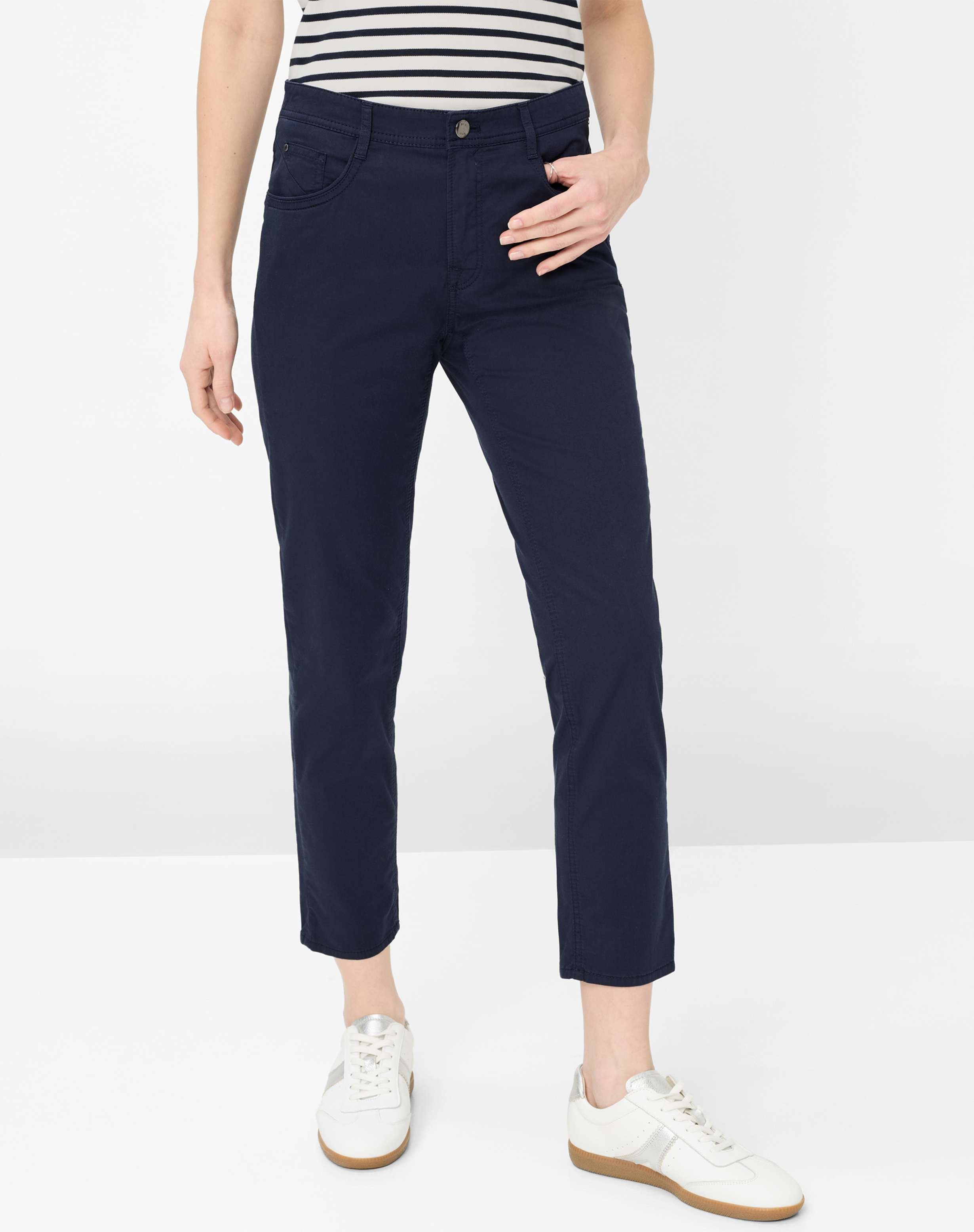 Brax Damen Five-Pocket-Hose Style CAROLA S NAVY, dunkelblau, Gr. 44