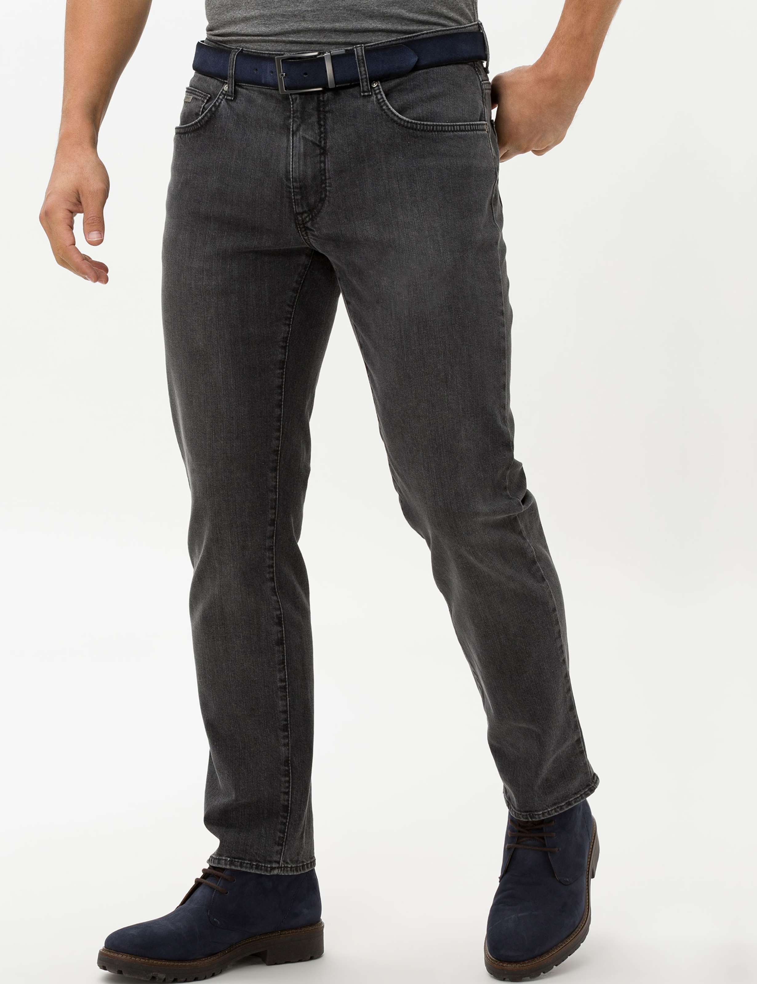 Thumbnail - Brax Herren Five-Pocket-Hose Style CADIZ GREY USED, denim grau, Gr. 32/30