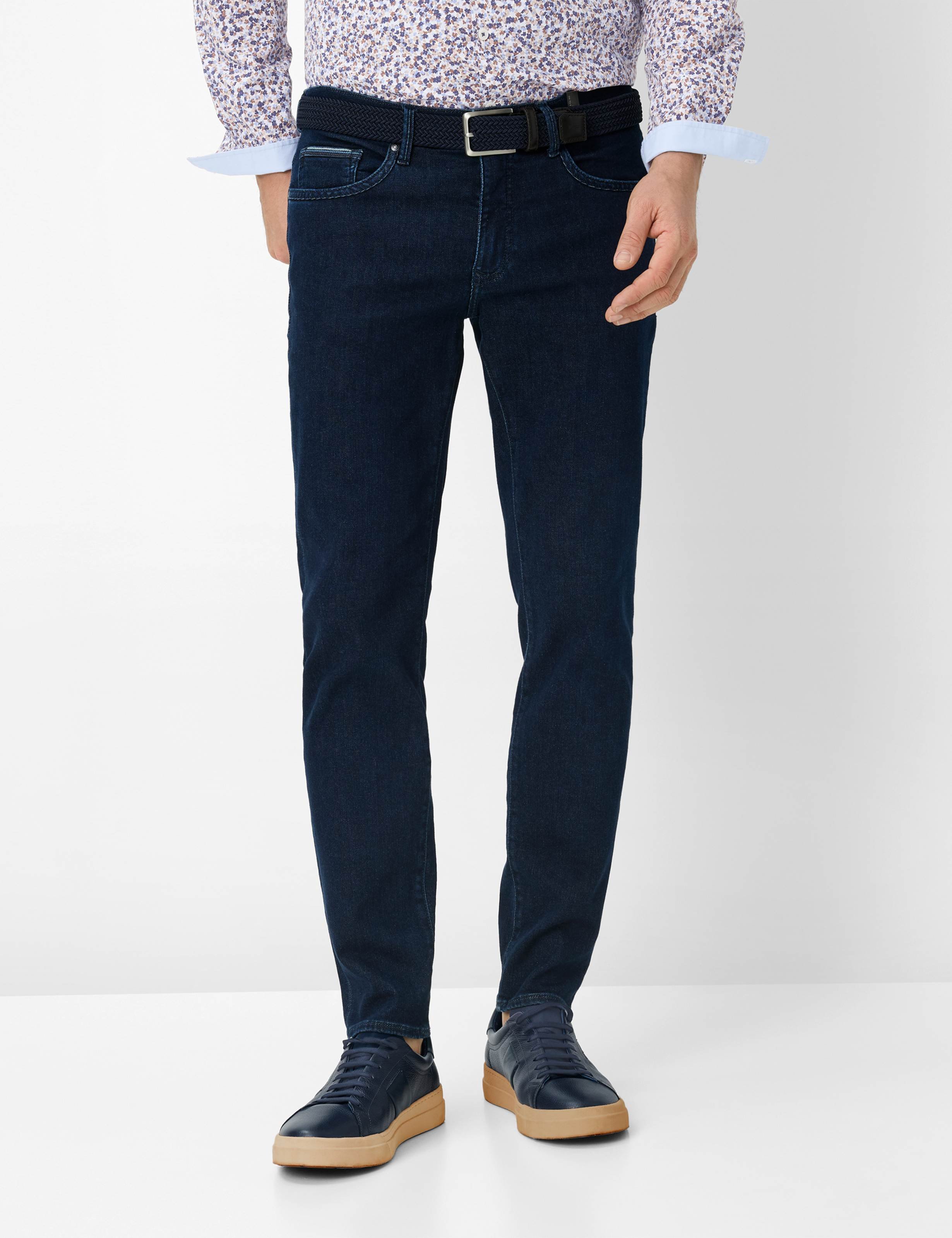 Brax Herren Five-Pocket-Hose Style CHRIS DEEP BLUE USED, denim dunkelblau, Gr. 34/34