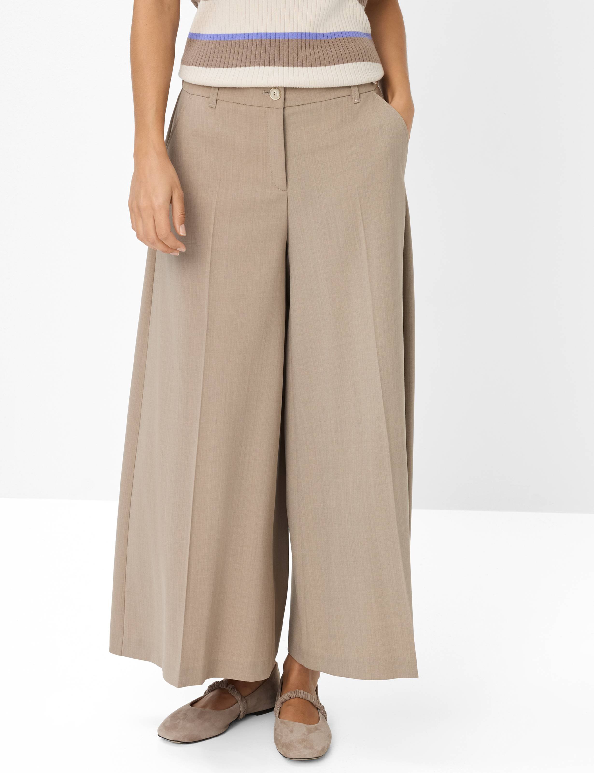 Thumbnail - Brax Damen Culotte Style MELLI S TAUPE, hellbraun, Gr. 38K