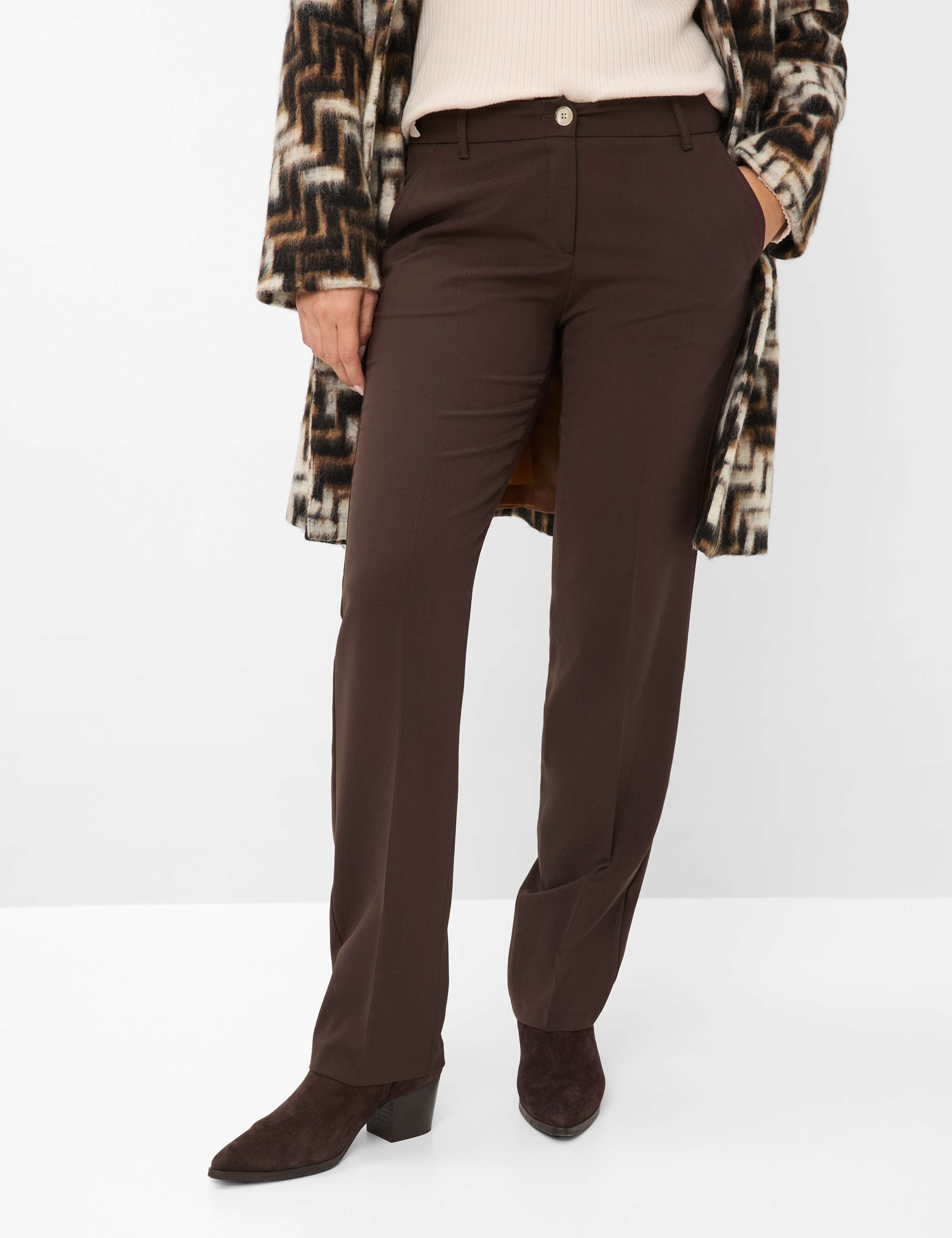 Thumbnail - Brax Damen Chino Style MARON DARK CHOCOLATE, dunkelbraun, Gr. 36