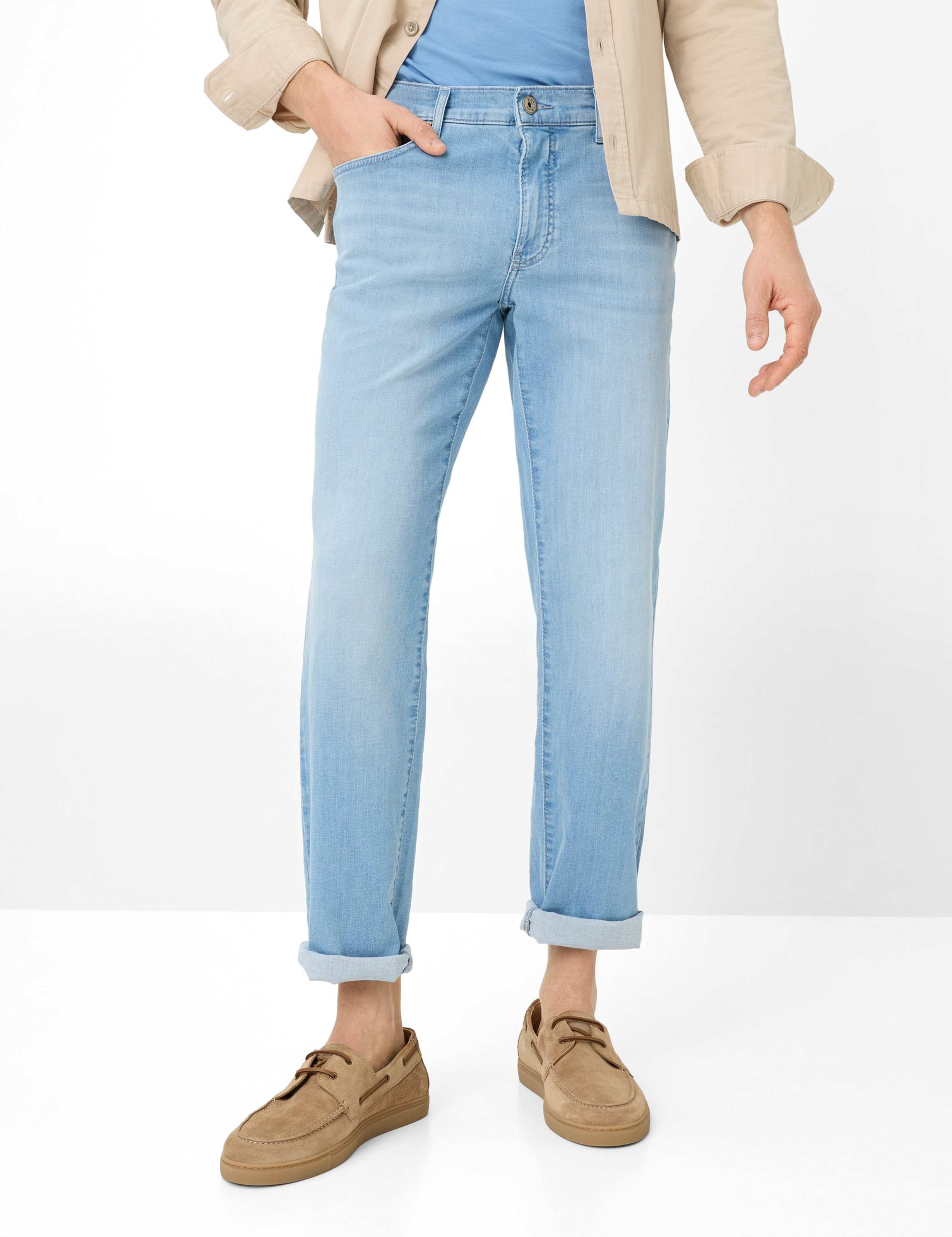 Brax Herren Five-Pocket-Hose Style CADIZ OCEAN BLUE USED, denim blau, Gr. 42/32