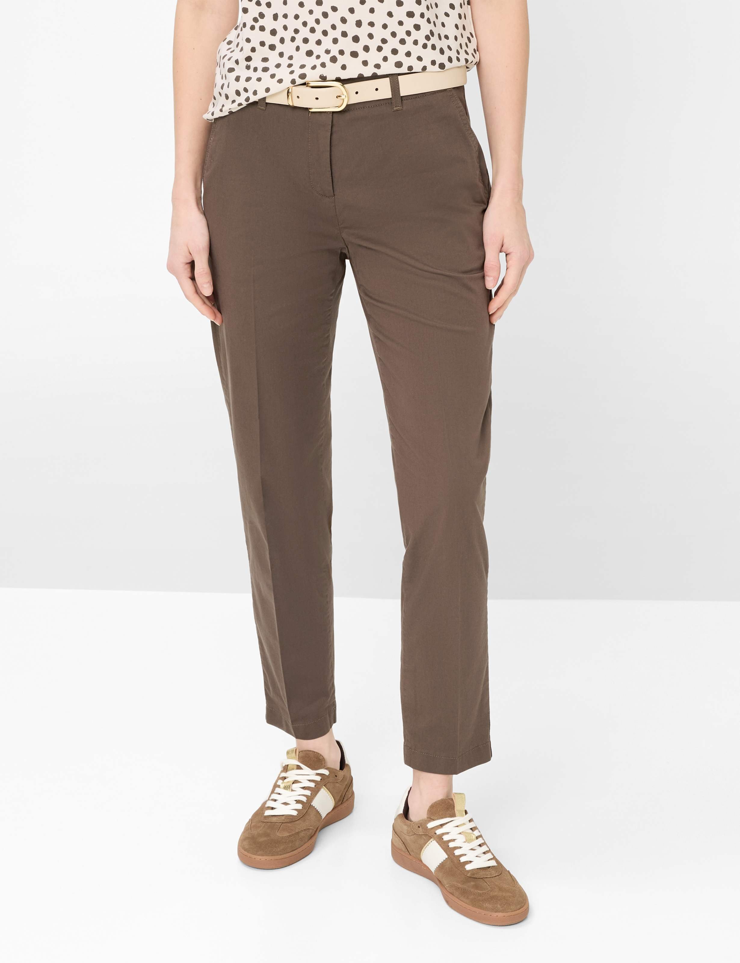 Brax Damen Chino Style MARON S DARK EBONY, dunkelbraun, Gr. 38L