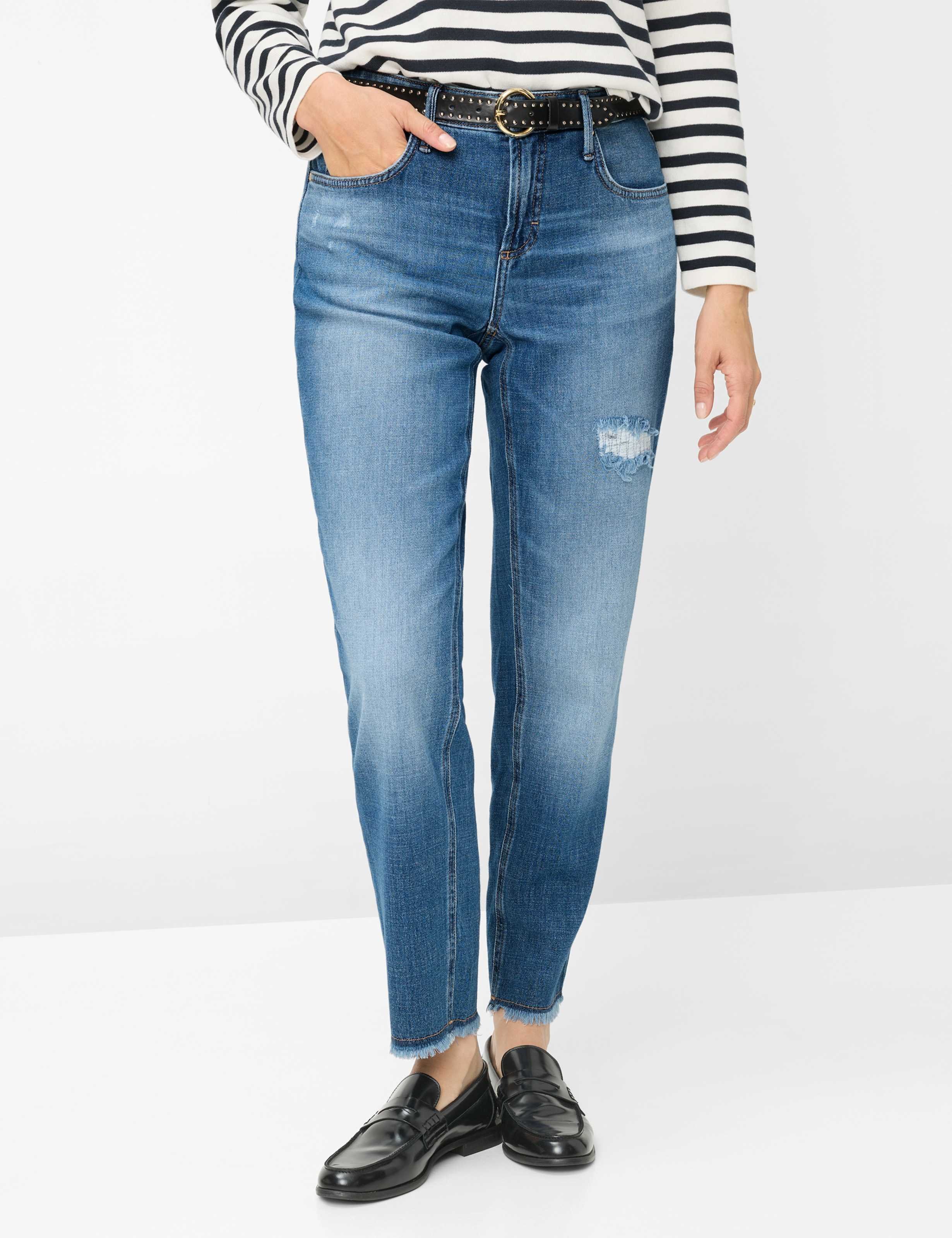 Brax Damen Five-Pocket-Hose Style MILEY S USED VINTAGE BLUE, denim blau, Gr. 48K