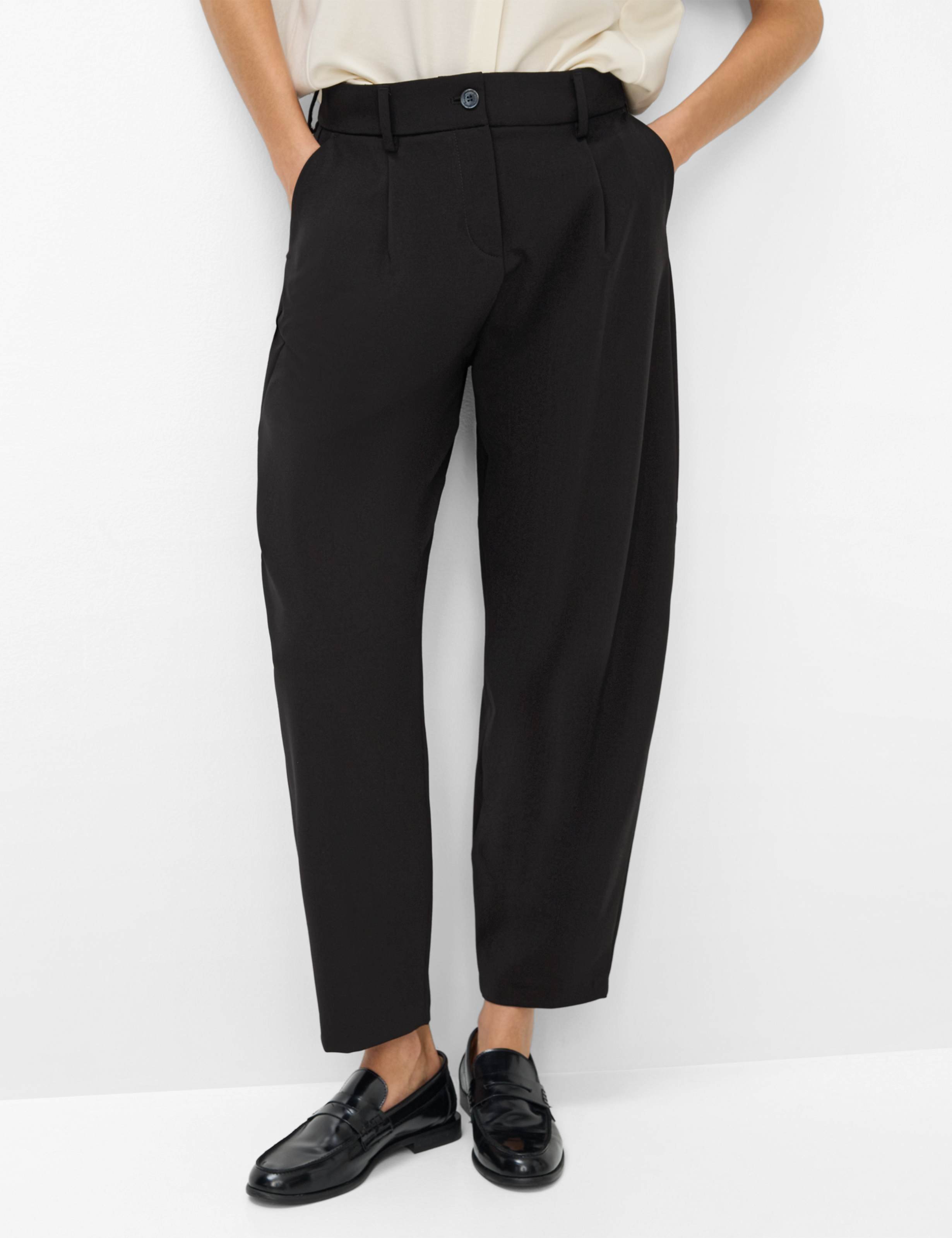 Brax Damen Hose Style MEGAN S BLACK, schwarz, Gr. 34L