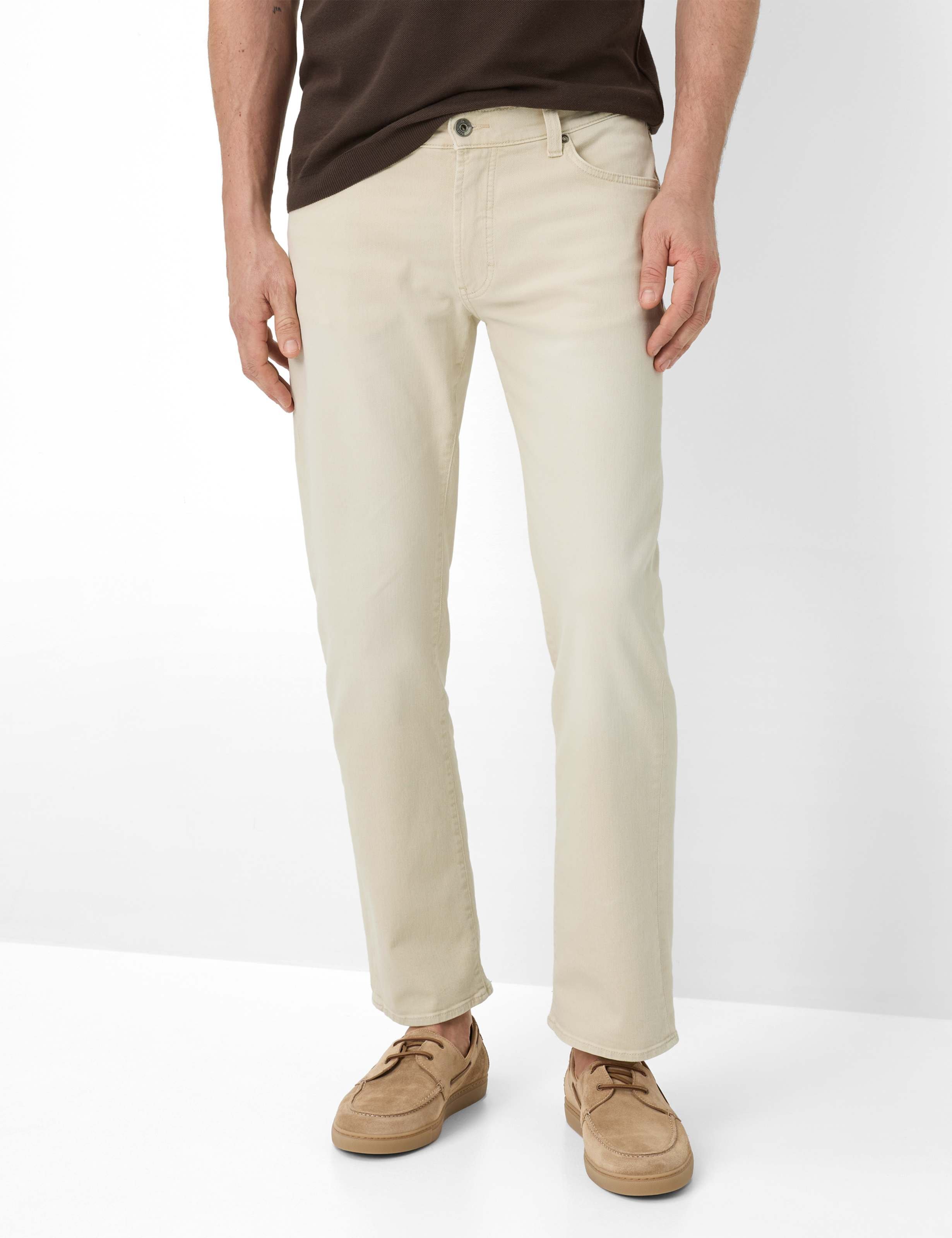 Thumbnail - Brax Herren Five-Pocket-Hose Style CLINT WHITE SAND, denim hellbeige, Gr. 40/36