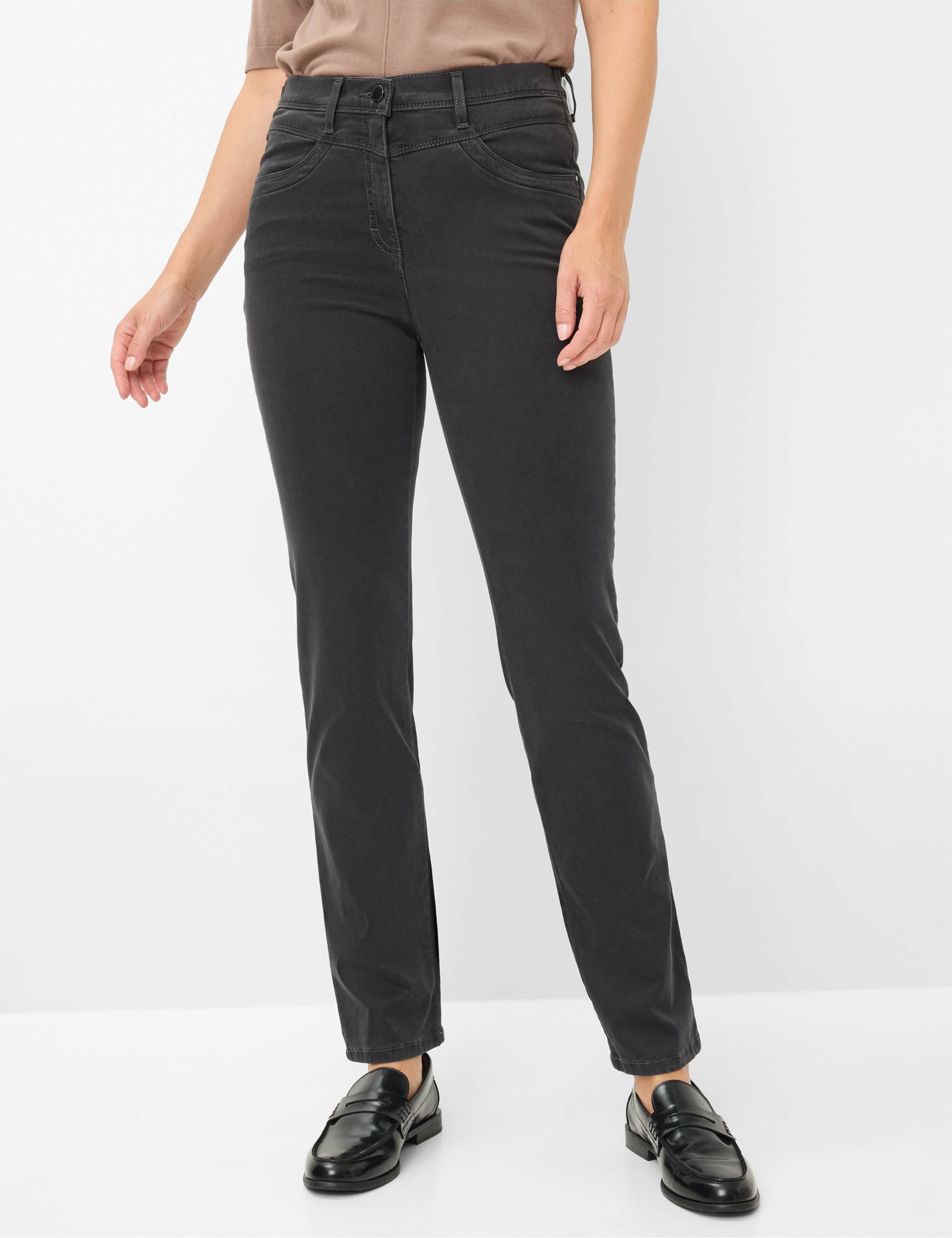 Thumbnail - Raphaela by Brax Damen Five-Pocket-Hose Style LAURA NEW ANTHRA Dunkelgrau Anthrazit, dunkelgrau - anthrazit, Gr. 50K