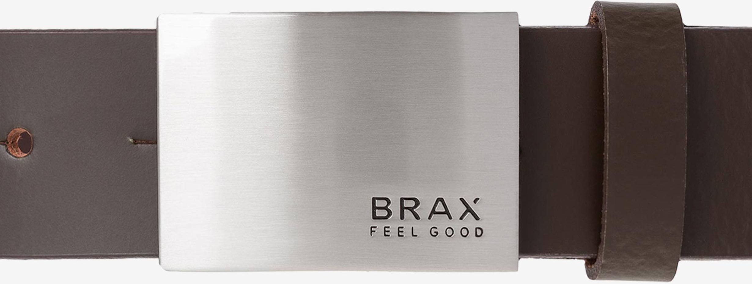 Brax Herren Ledergürtel Style HERRENGÜRTEL dark brown, dunkelbraun, Gr. 85