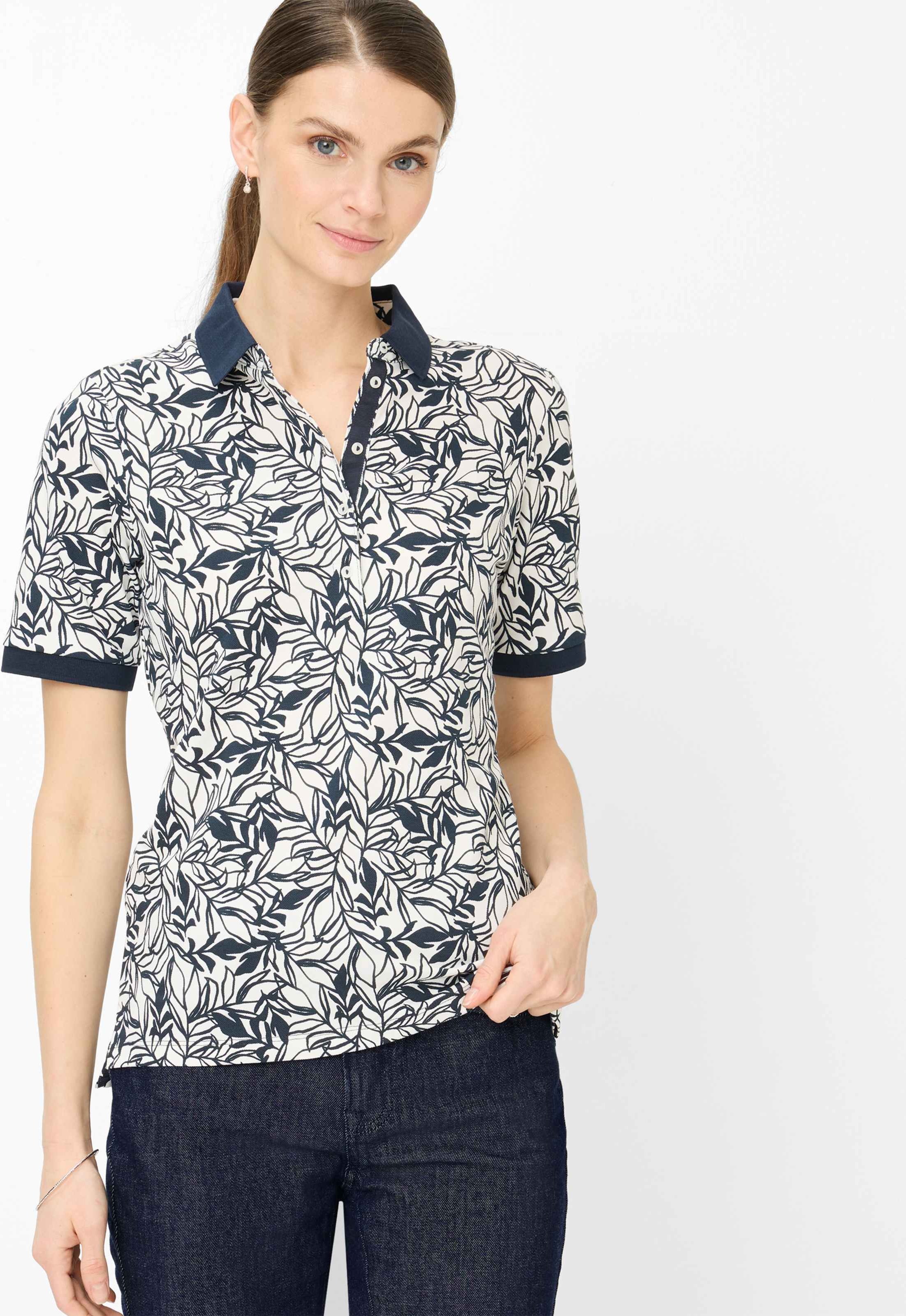 Thumbnail - Brax Damen Polo Style CLEO S navy, dunkelblau, Gr. 48