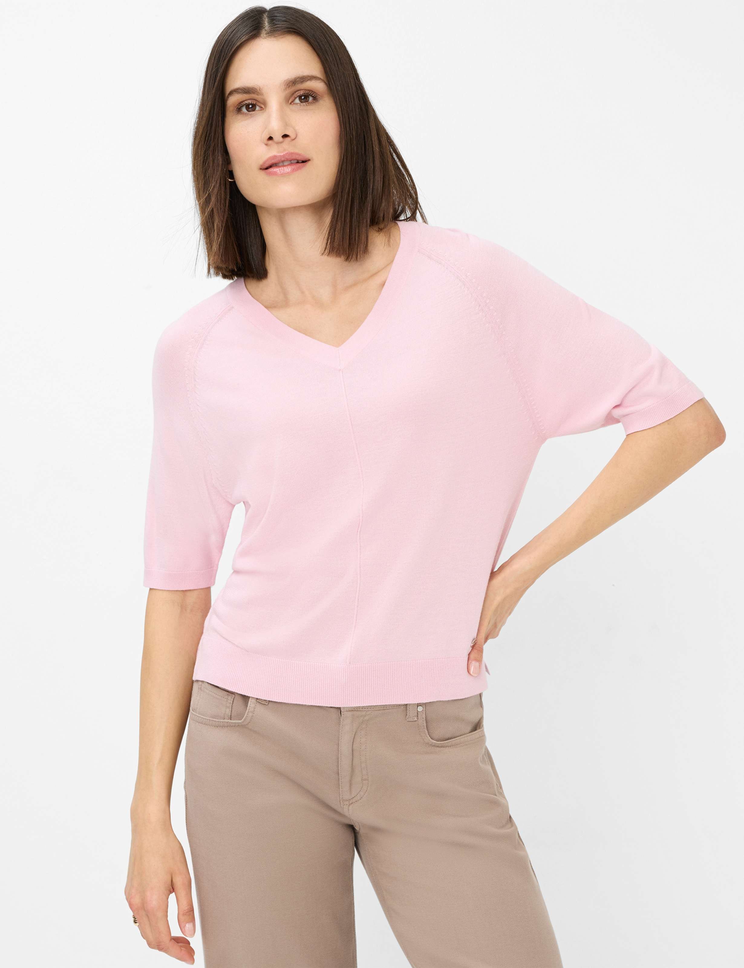 Thumbnail - Brax Damen Strickpullover Style LESLEY blush, Rosa, Gr. 36