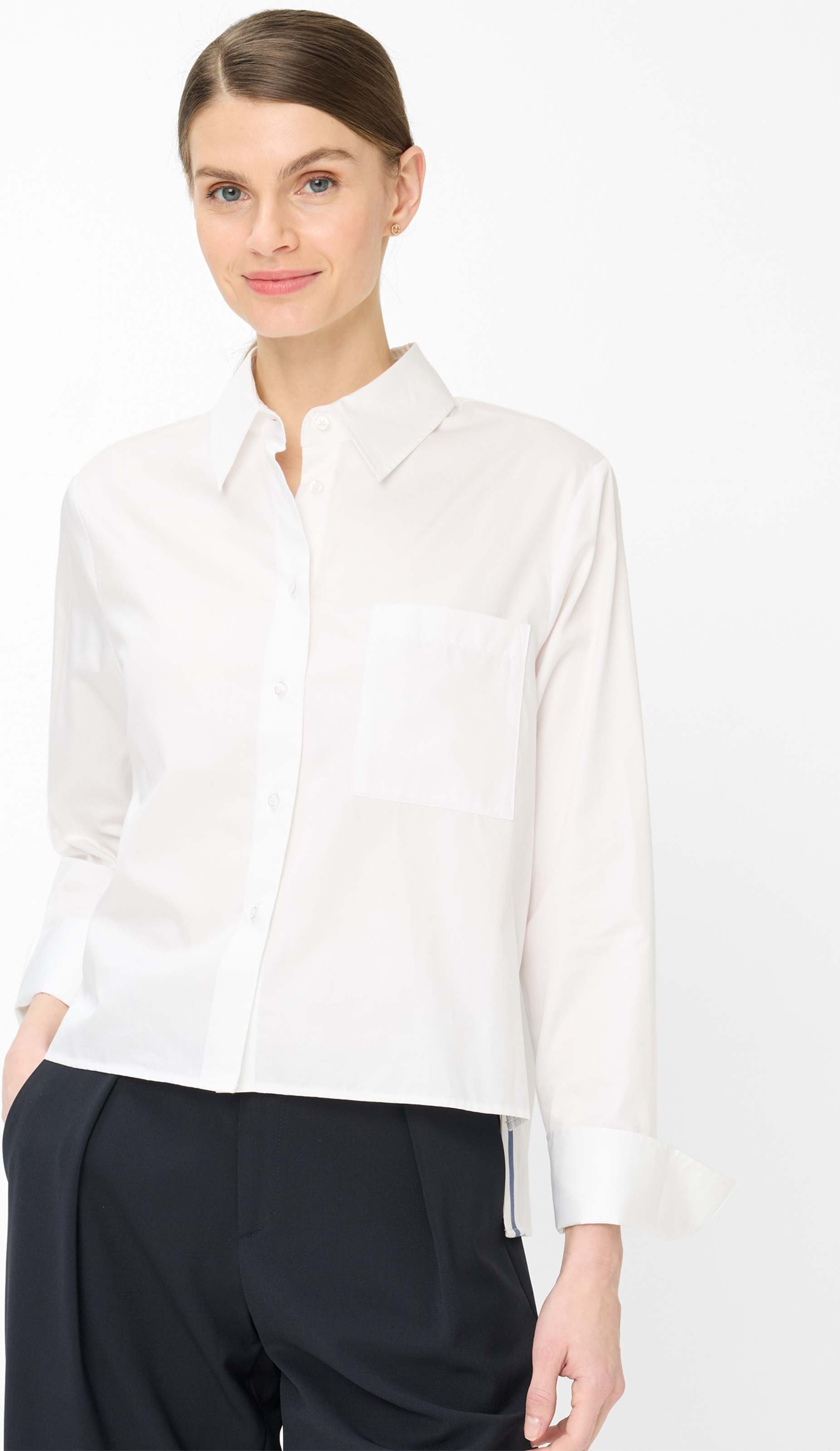 Brax Damen Hemd Style VICA white, weiß, Gr. 46