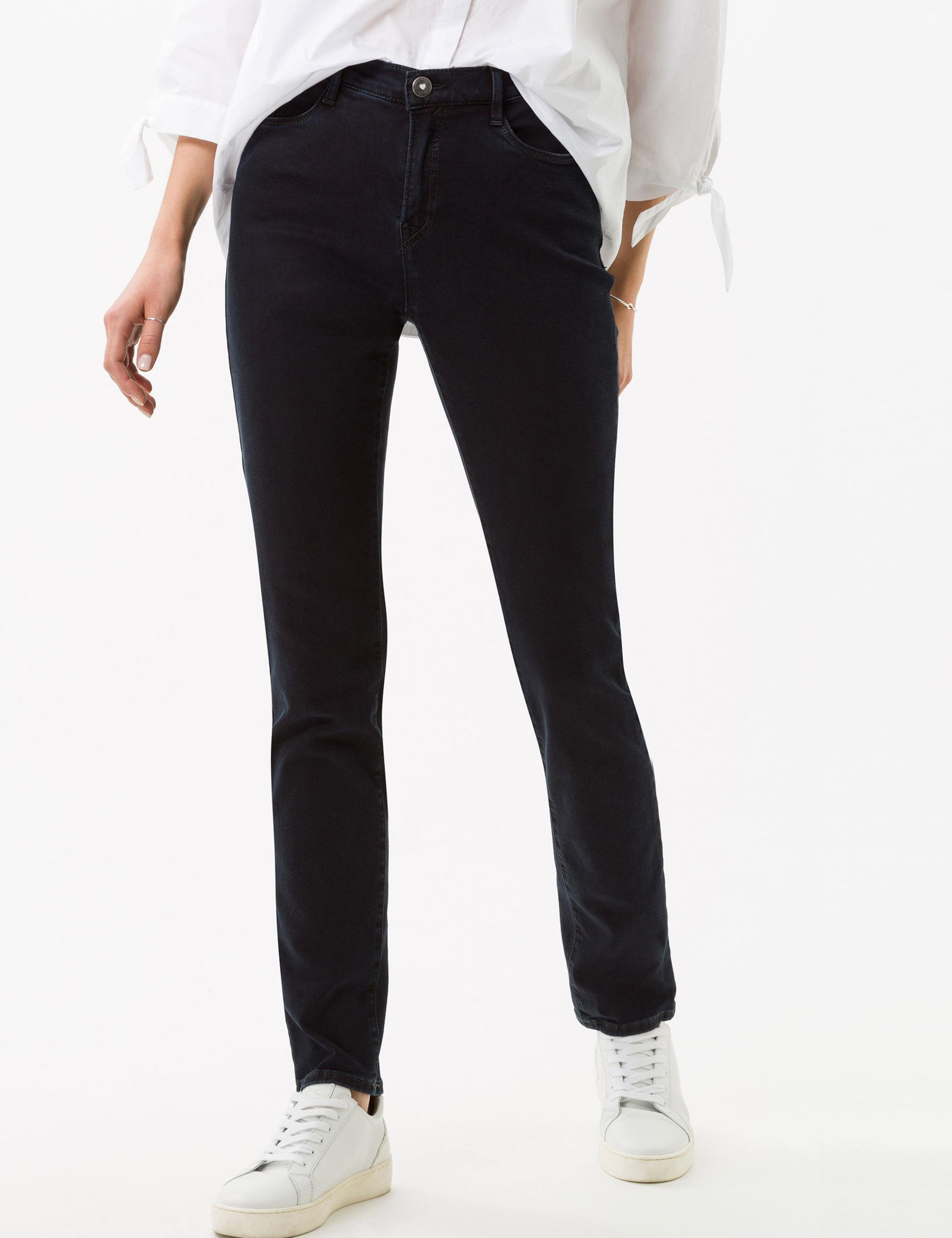 Brax Damen Five-Pocket-Hose Style CAROLA, denim dunkelblau, Gr. 36L