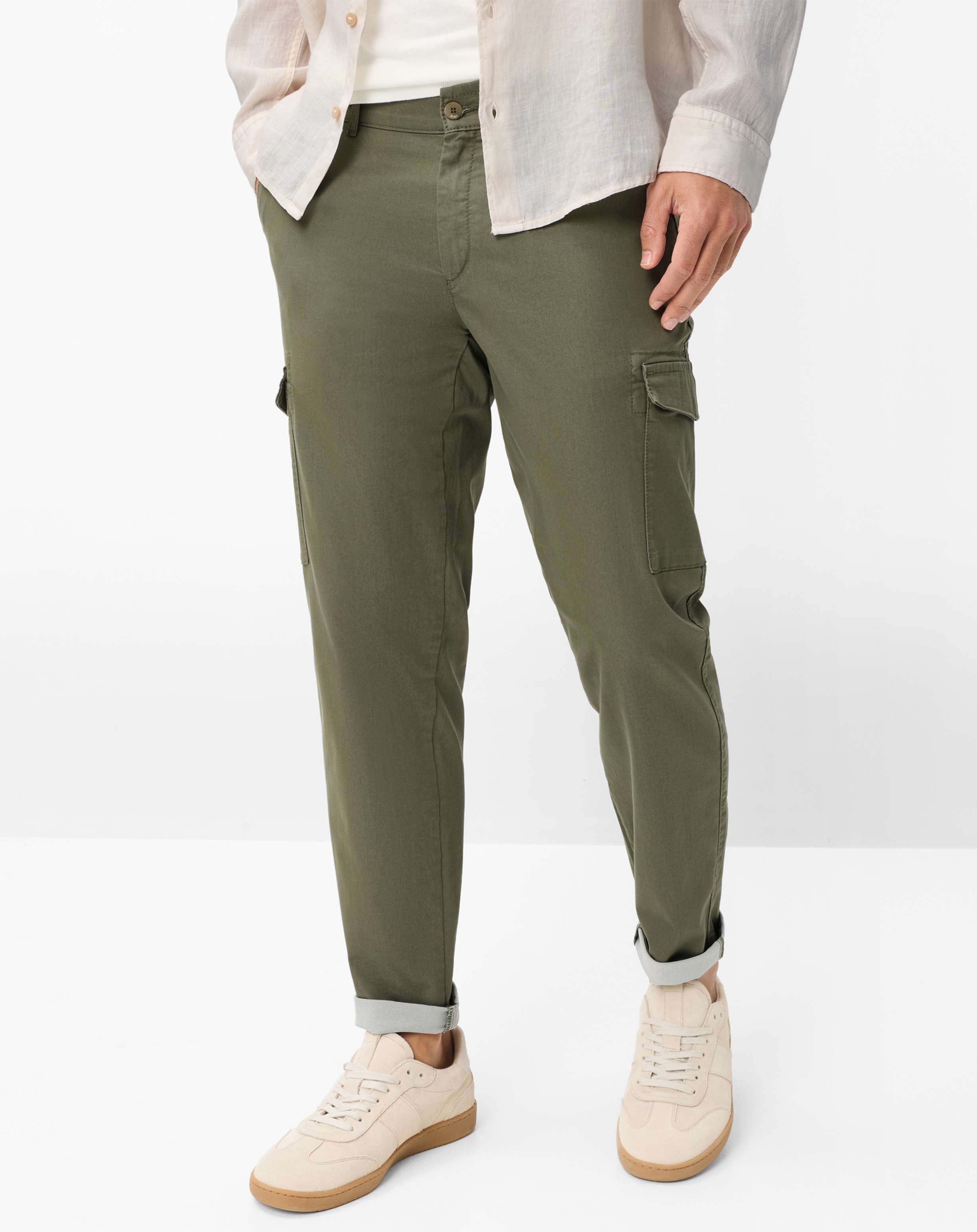 Brax Herren Cargohose Style PHIL OLIVE Grün Oliv, grün - oliv, Gr. 35/36