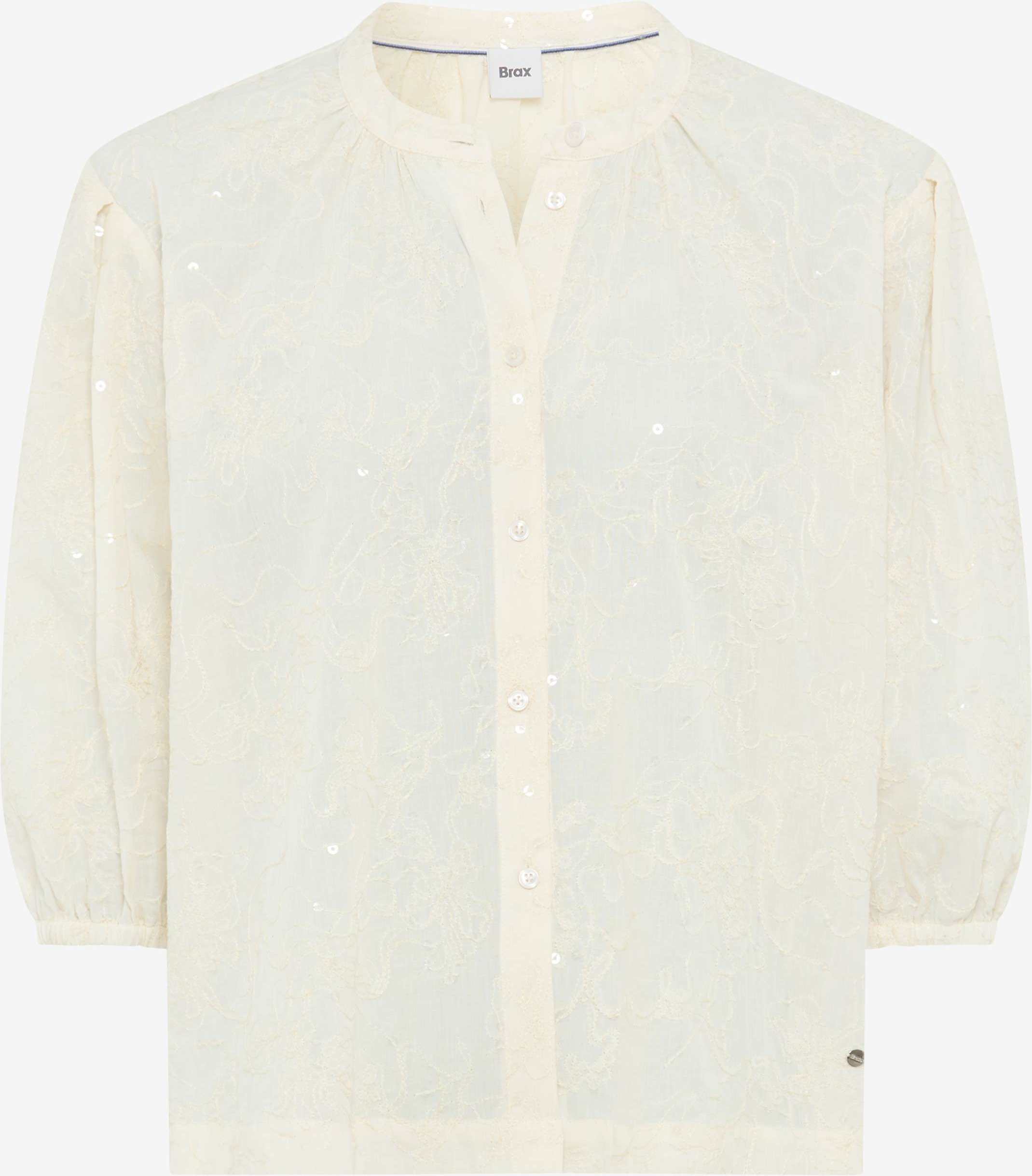 Brax Damen Bluse Style VIV soft ecru, cremeweiß, Gr. 42