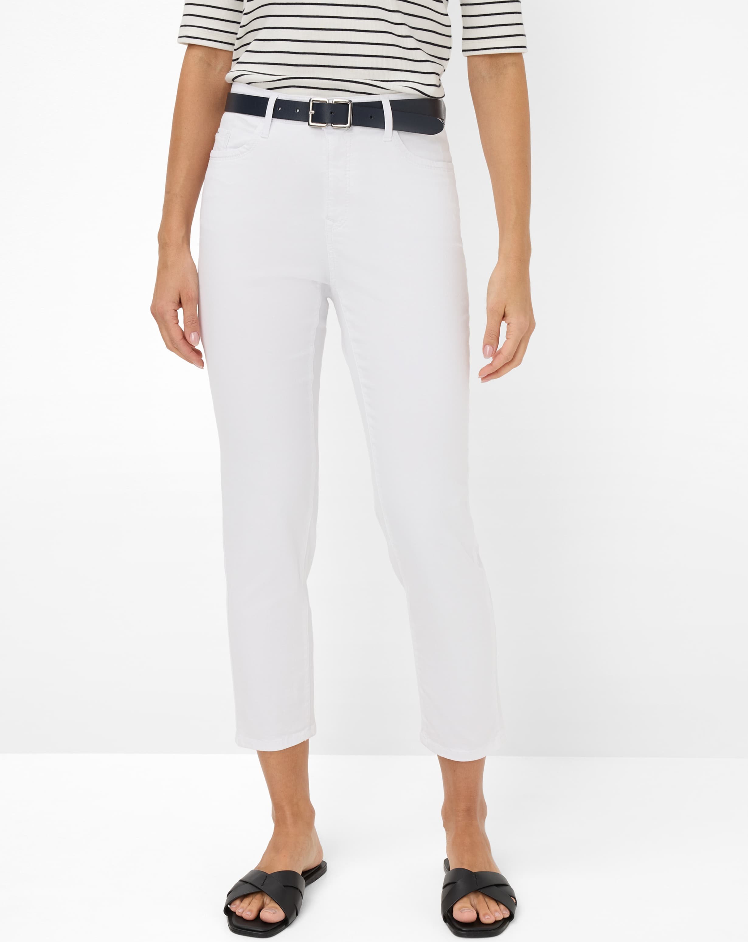 Brax Damen Five-Pocket-Hose Style MARY S WHITE, denim weiß, Gr. 38