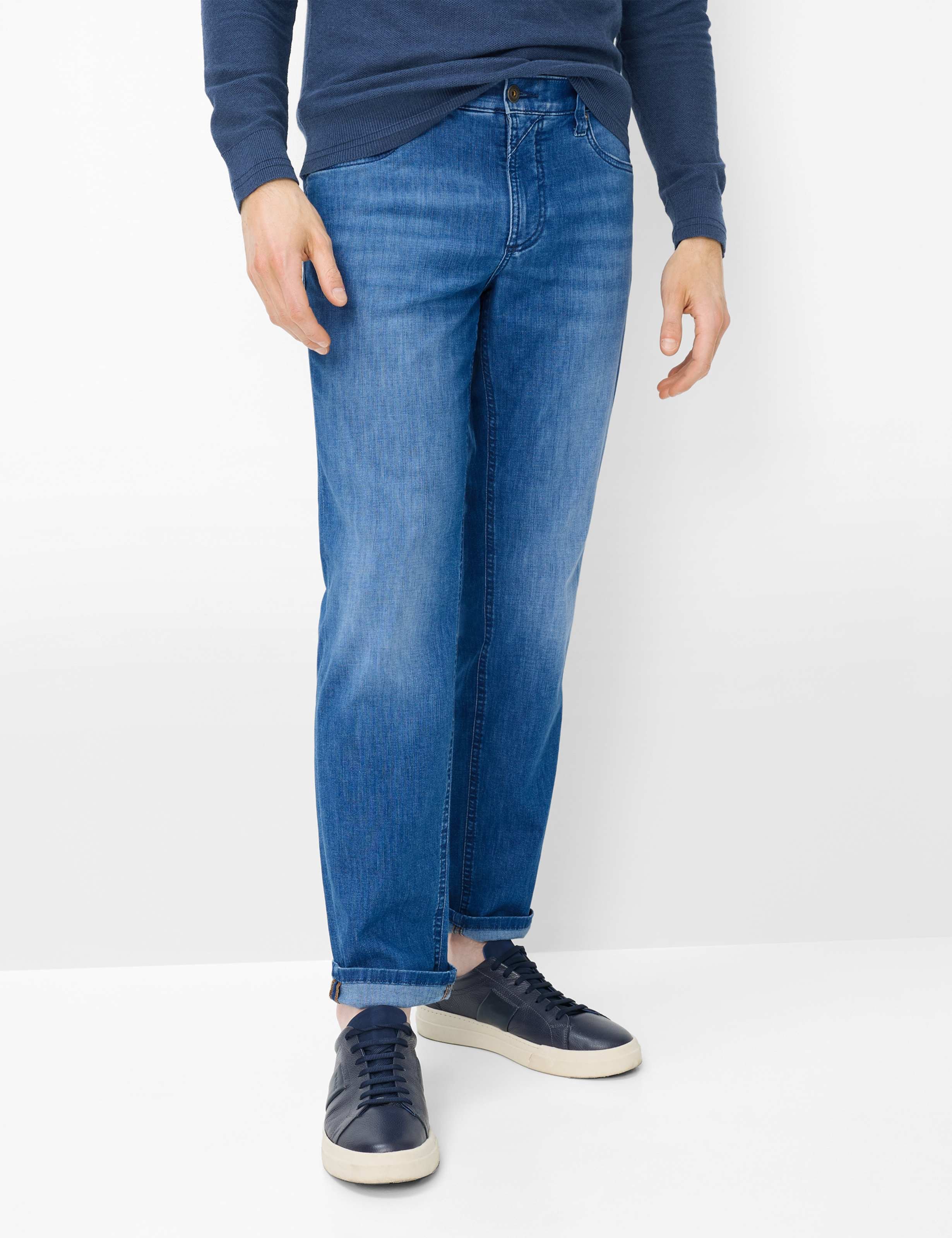 Eurex by Brax Herren Five-Pocket-Hose Style LUKE BLUE STONE, denim blau, Gr. 24