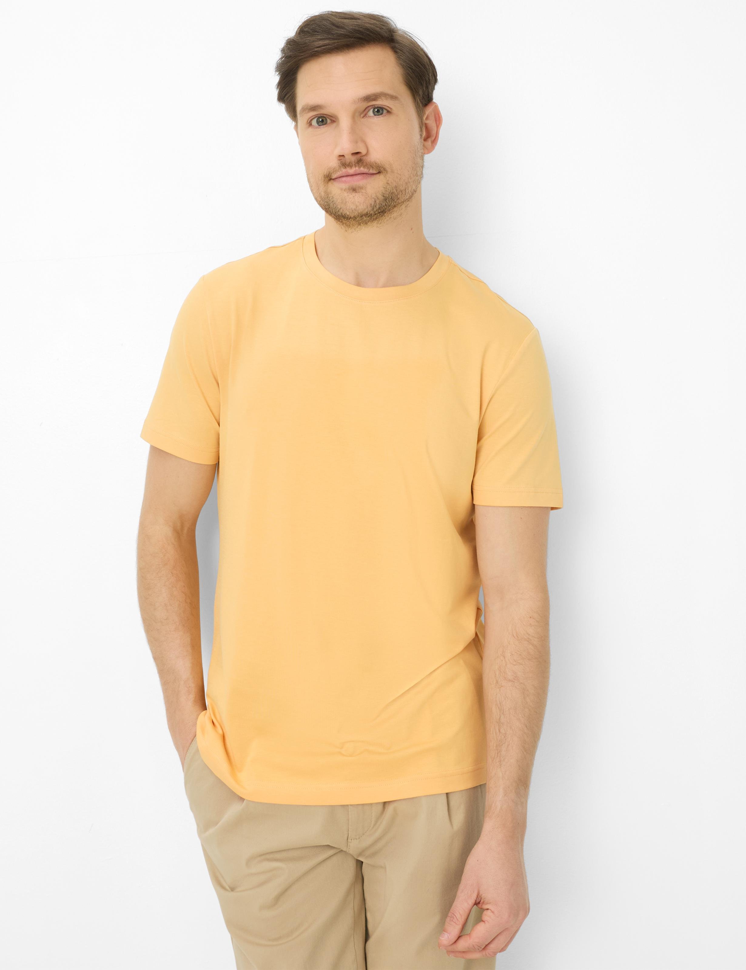 Brax Herren Shirt Style TED sunrise, hellgelb, Gr. 4XL