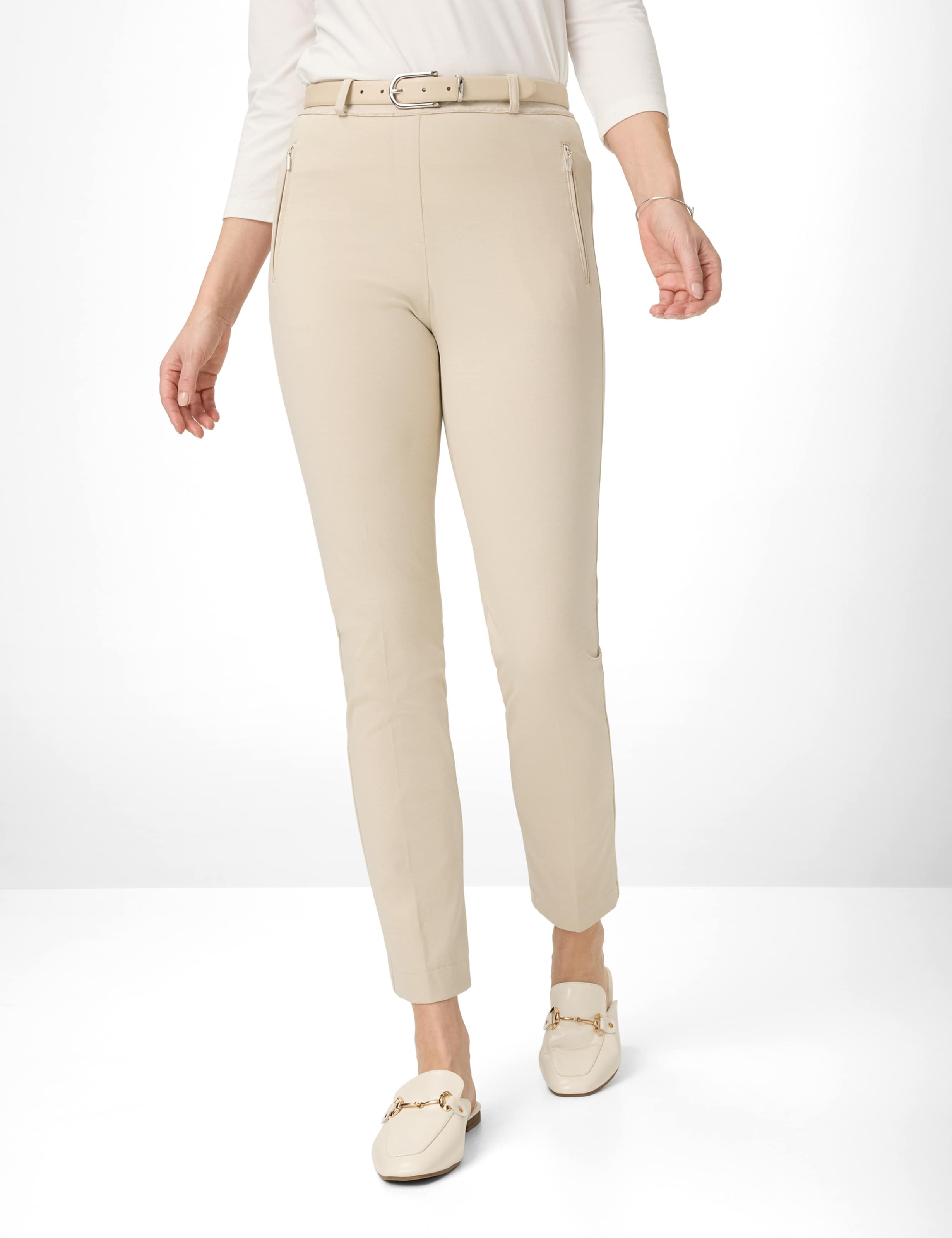 Raphaela by Brax Damen Schlupfhose Style LILLYTH ECRU, Beige, Gr. 36K