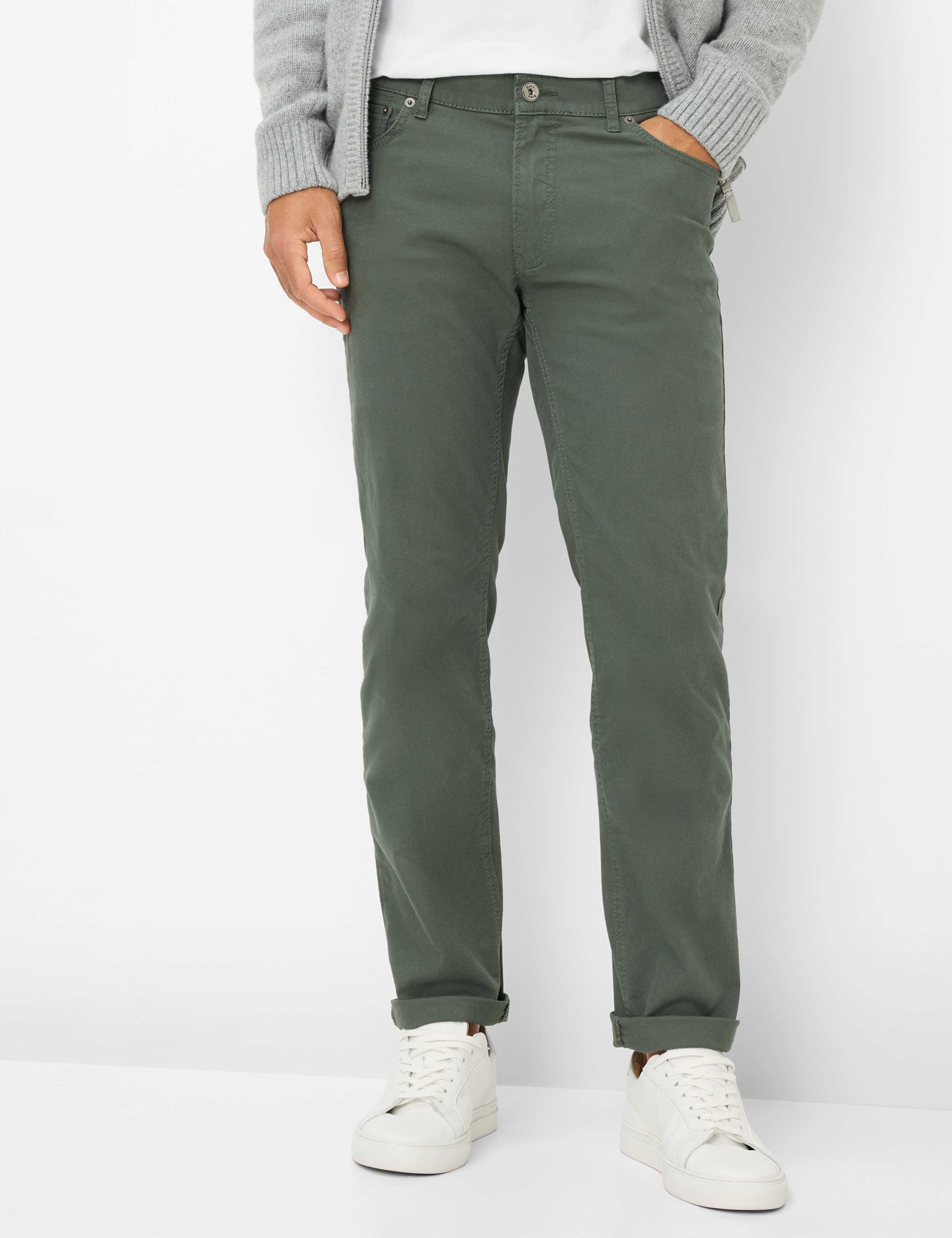 Thumbnail - Brax Herren Five-Pocket-Hose Style CHUCK DEEP JUNGLE, dunkelgrün, Gr. 36/34