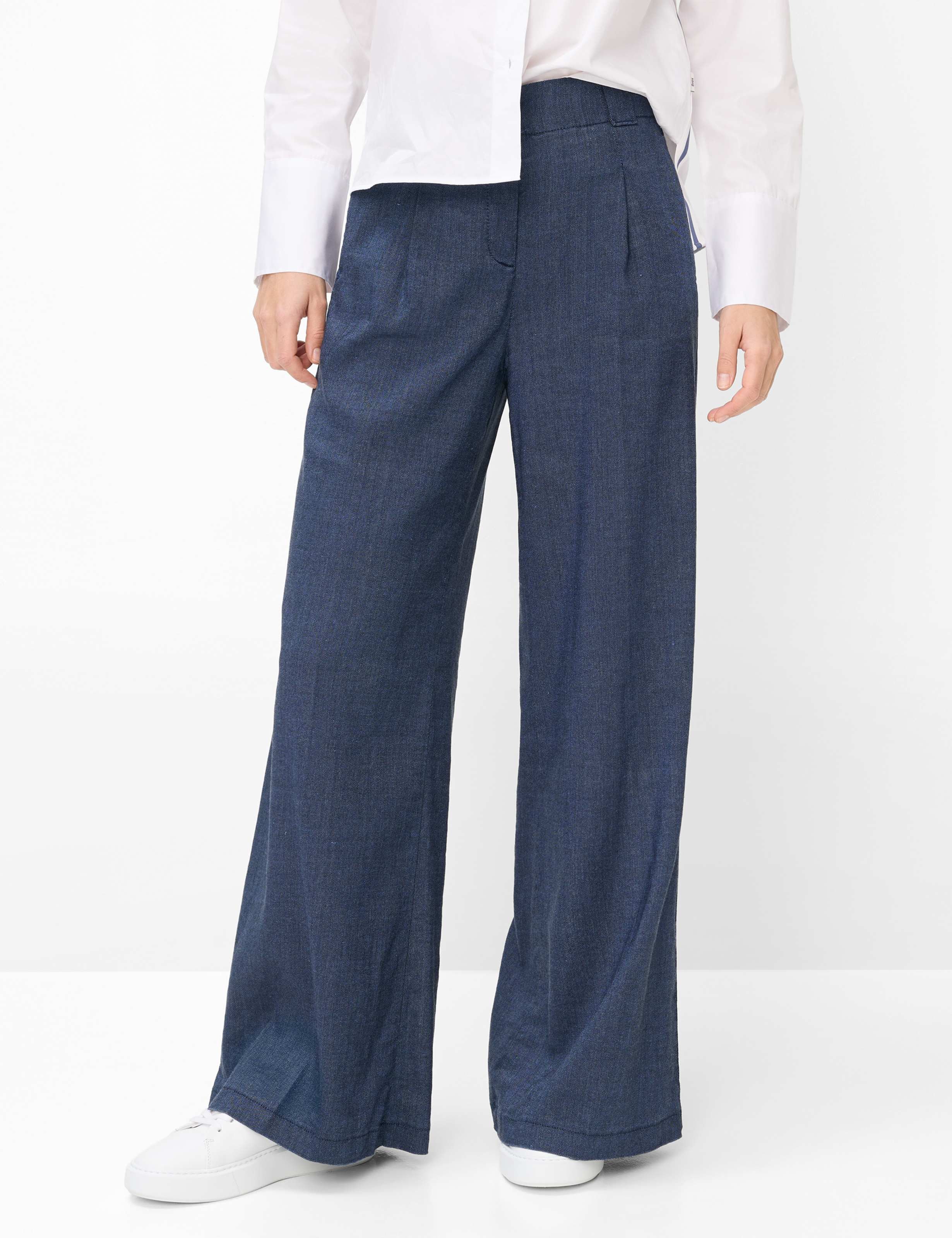 Thumbnail - Brax Damen Palazzohose Style MARLENE NAVY, dunkelblau, Gr. 40