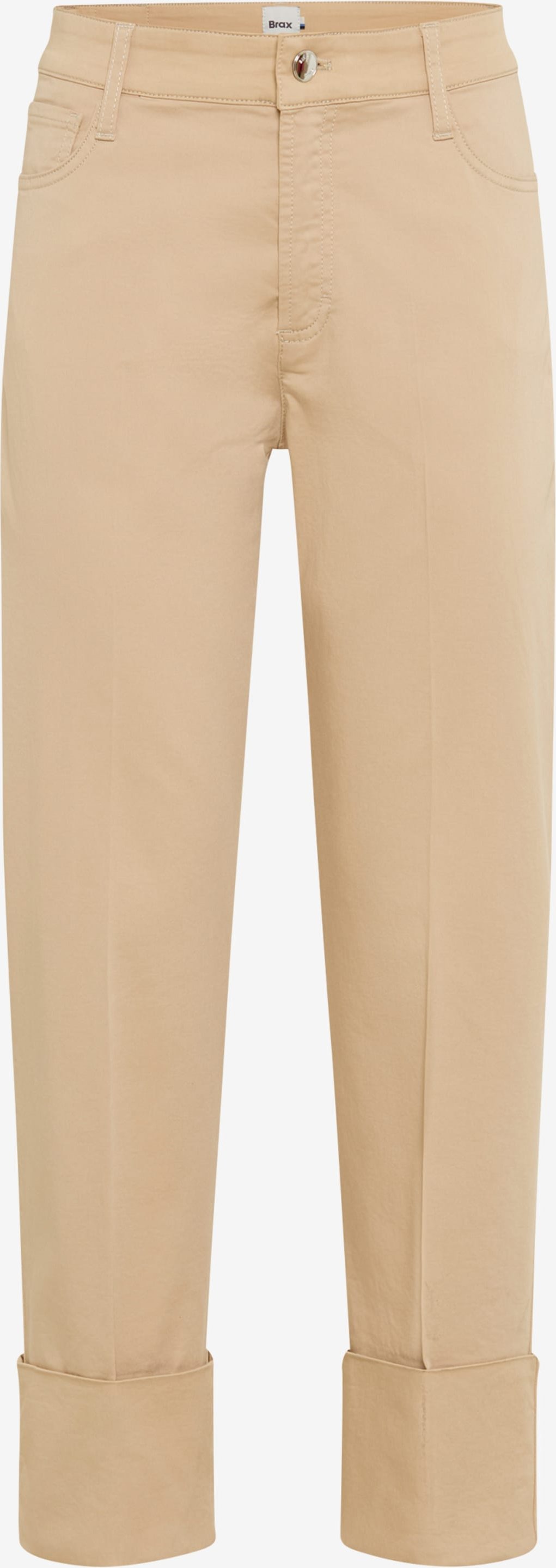 Brax Damen Five-Pocket-Hose Style MADISON S ALMOND, Beige, Gr. 46