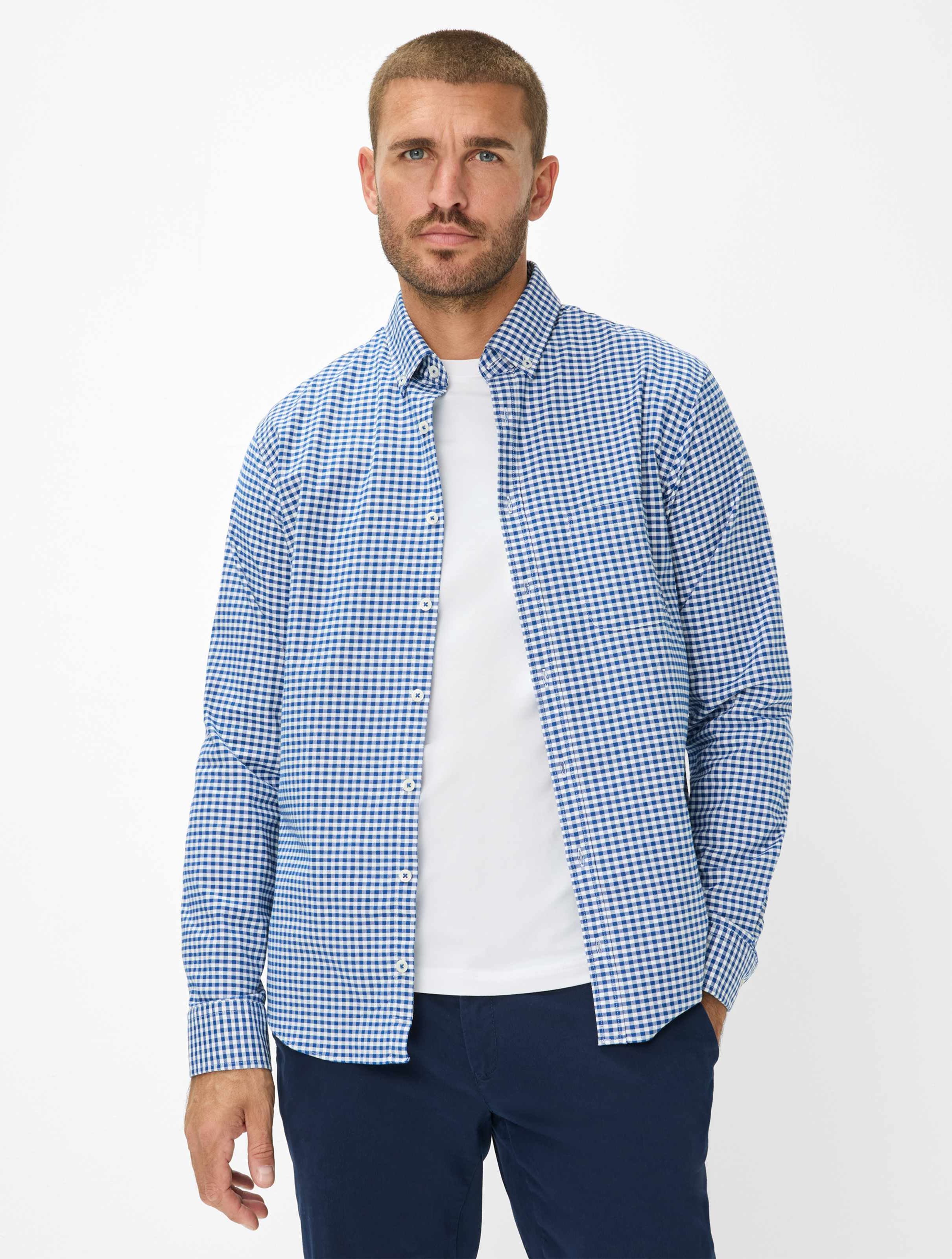 Brax Herren Hemd Style DANIEL baltic, Blau, Gr. XXL