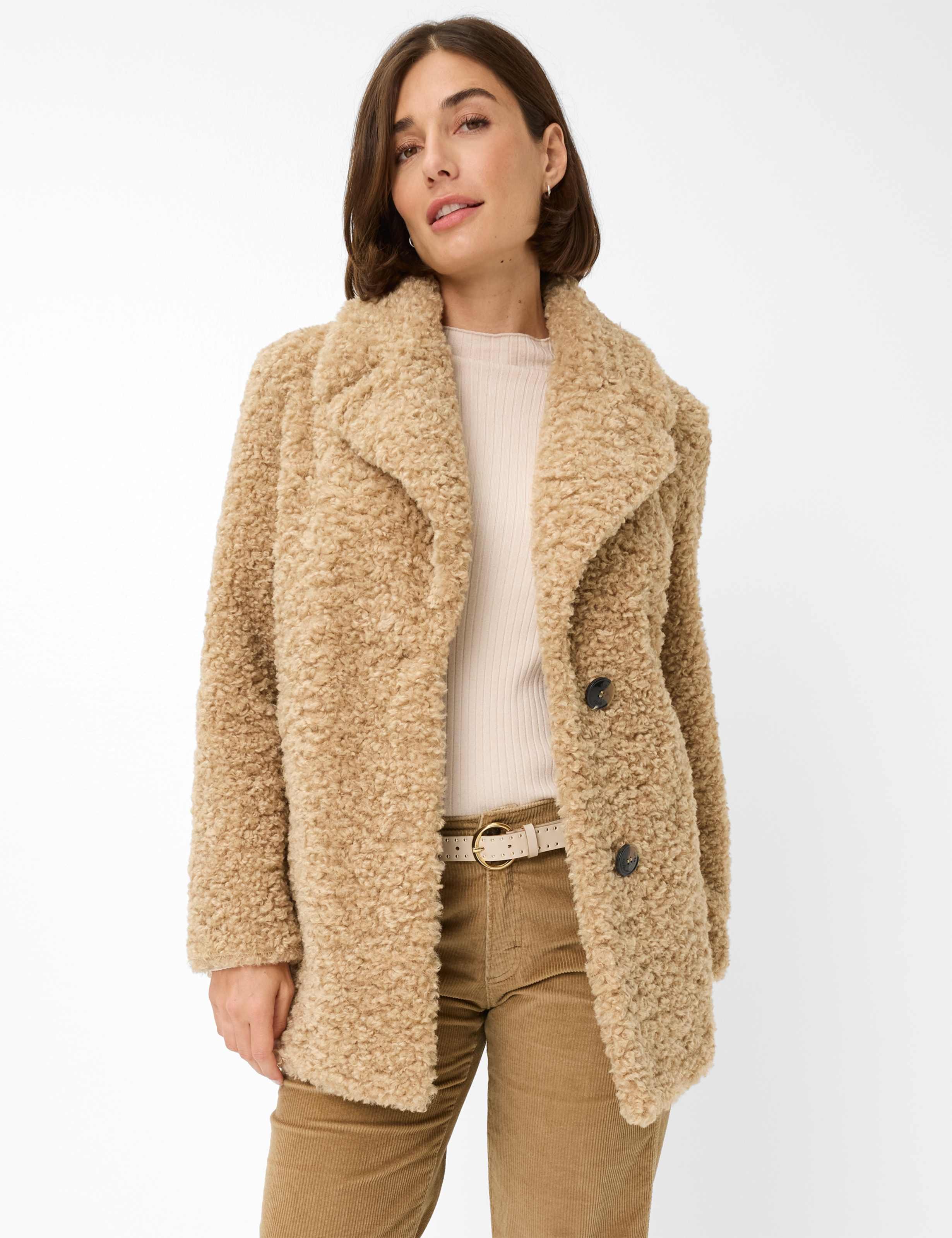 Thumbnail - Brax Damen Jacke Style HELSINKI walnut, Beige, Gr. 44